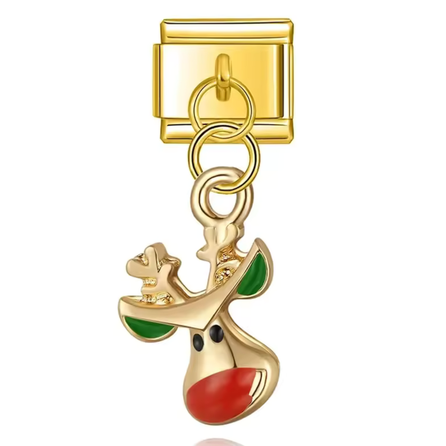 Charm Italien Pendentif – Renne Doré