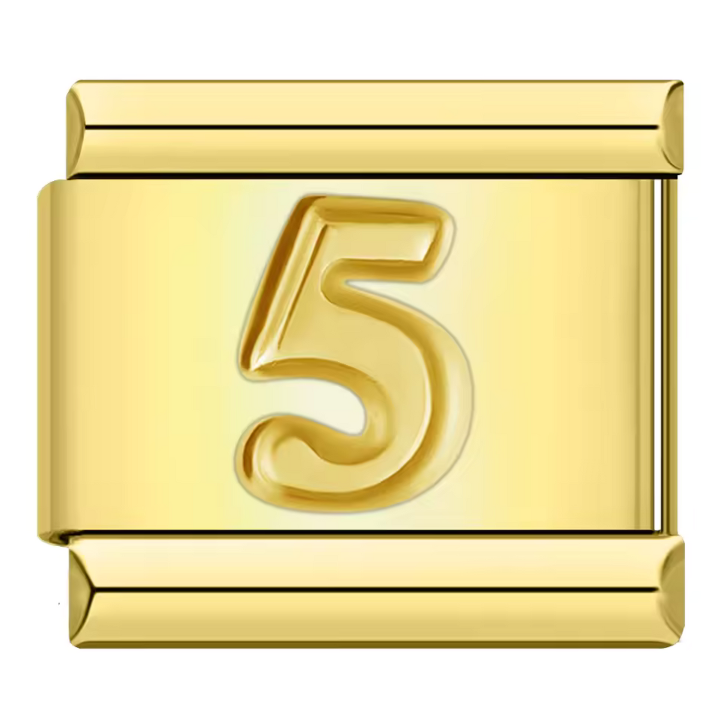 Gold Italian Charm – Numbers 0 to 9