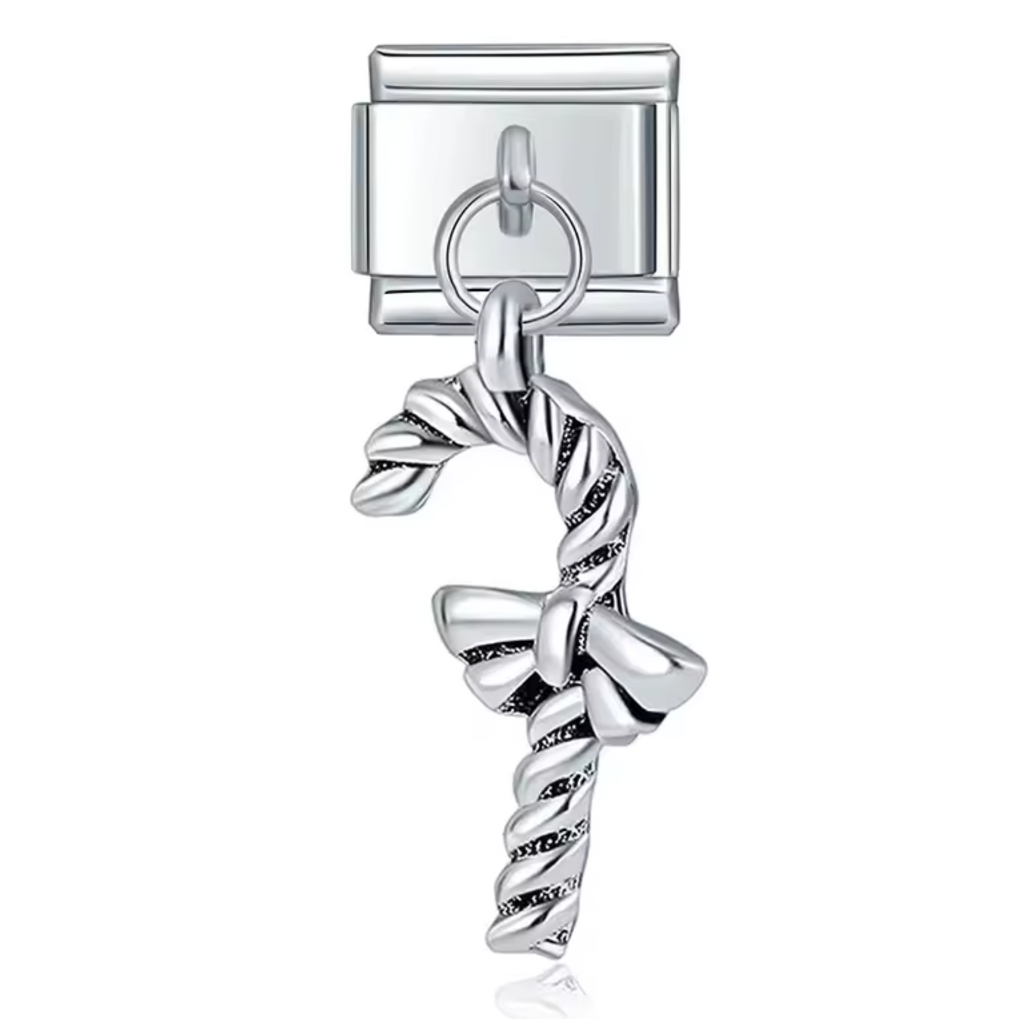 Charm Italien Pendentif – Canne à Sucre Argenté