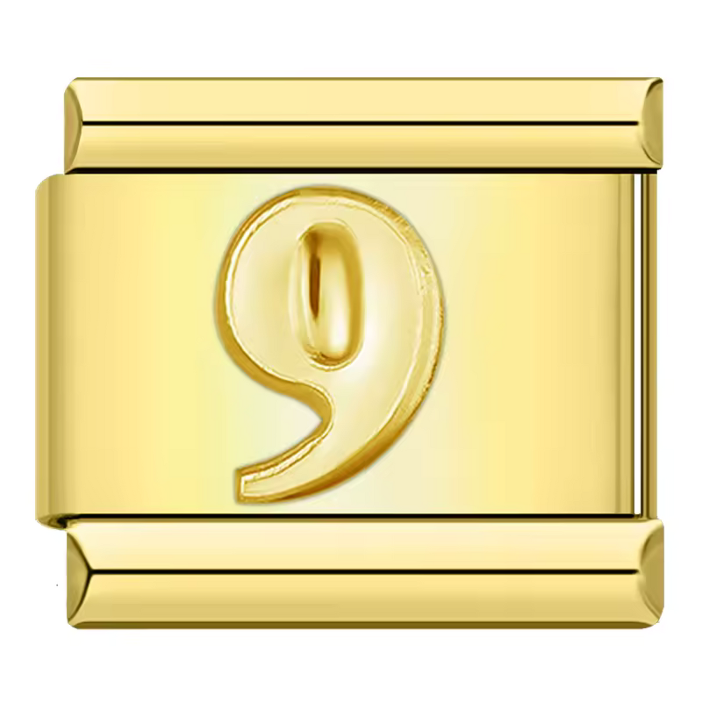 Gold Italian Charm – Numbers 0 to 9