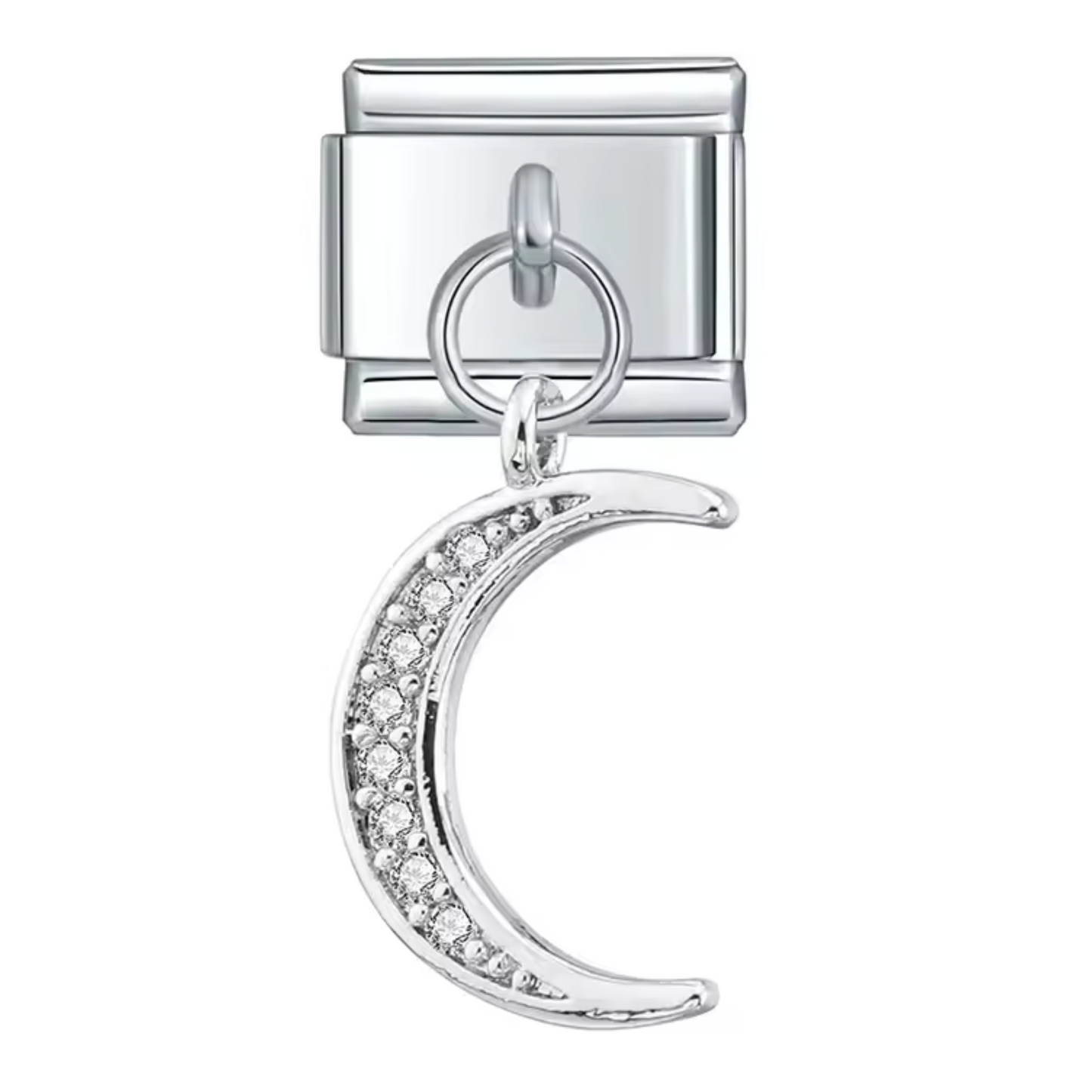 Italienischer Charme – Halbmond-Anhänger in Silber, Gold oder Roségold