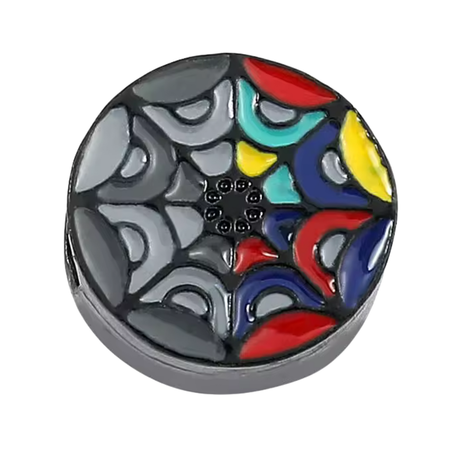 Wednesday and Enid's Bedroom Stained Glass Charm – Chromatic Duality and Contrasting Harmony