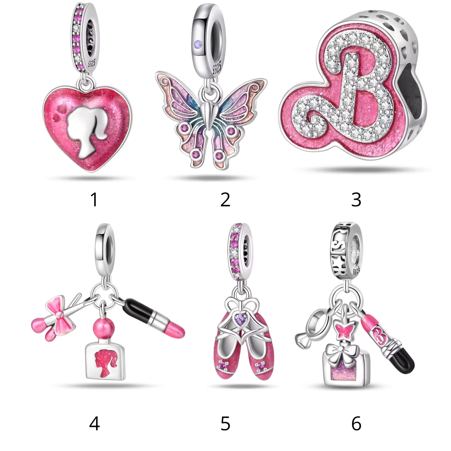 Barbie Charms – Glamour und Magie (6 Charms zur Auswahl)