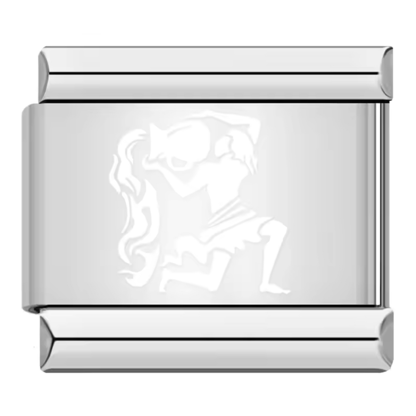 Silver and White Italian Charm – Astrological Sign