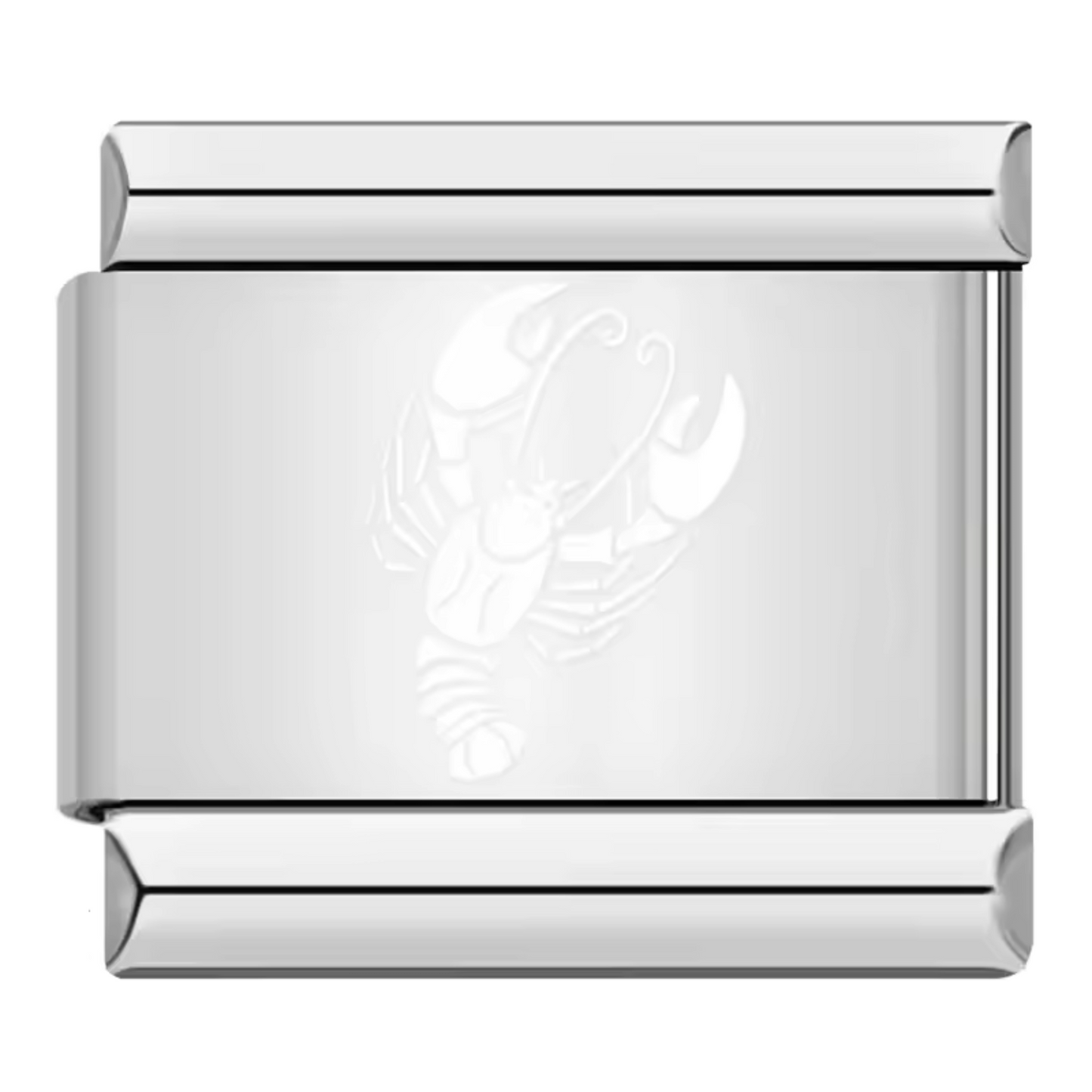Silver and White Italian Charm – Astrological Sign