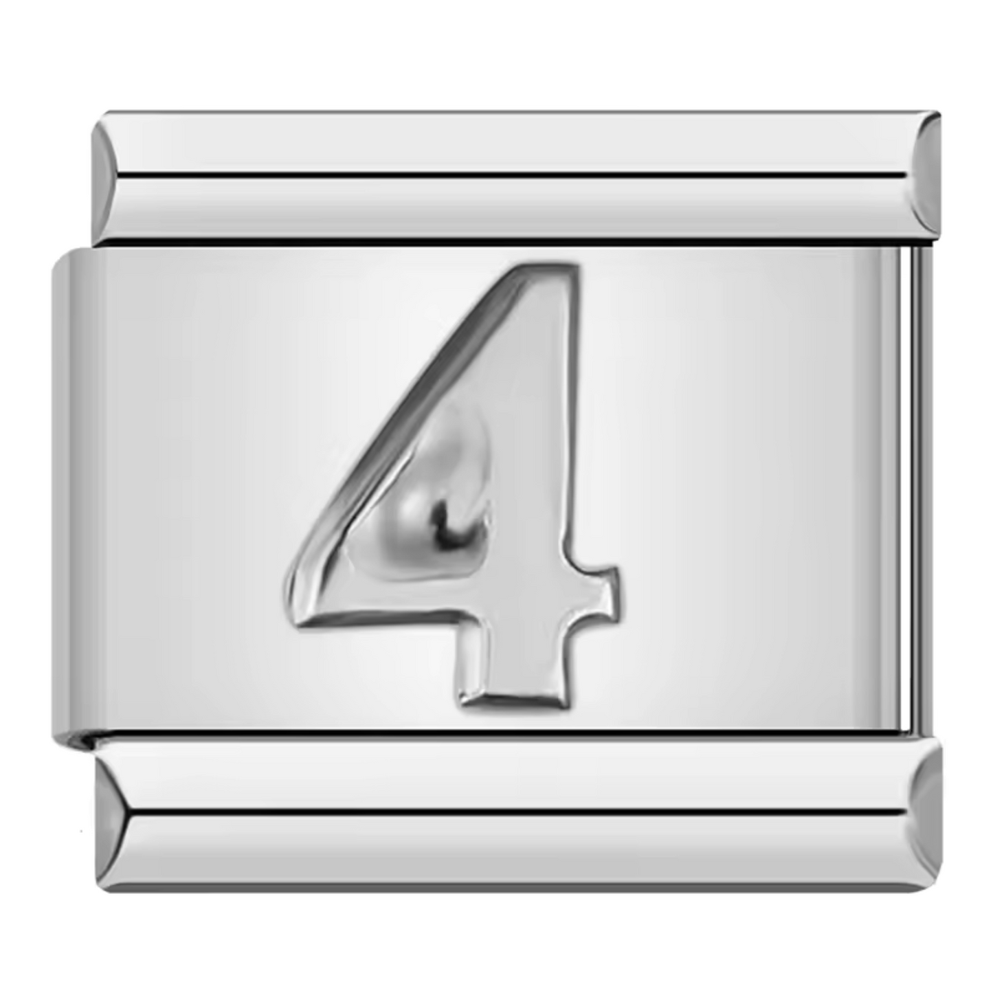 Silver Italian Charm – Numbers 0 to 9