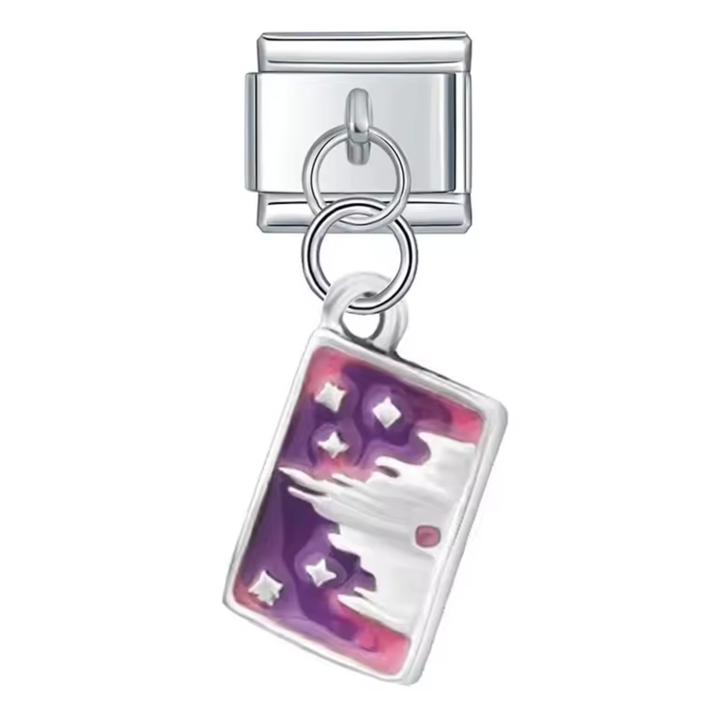 Charm Italien Pendentif Argenté – Château Disney