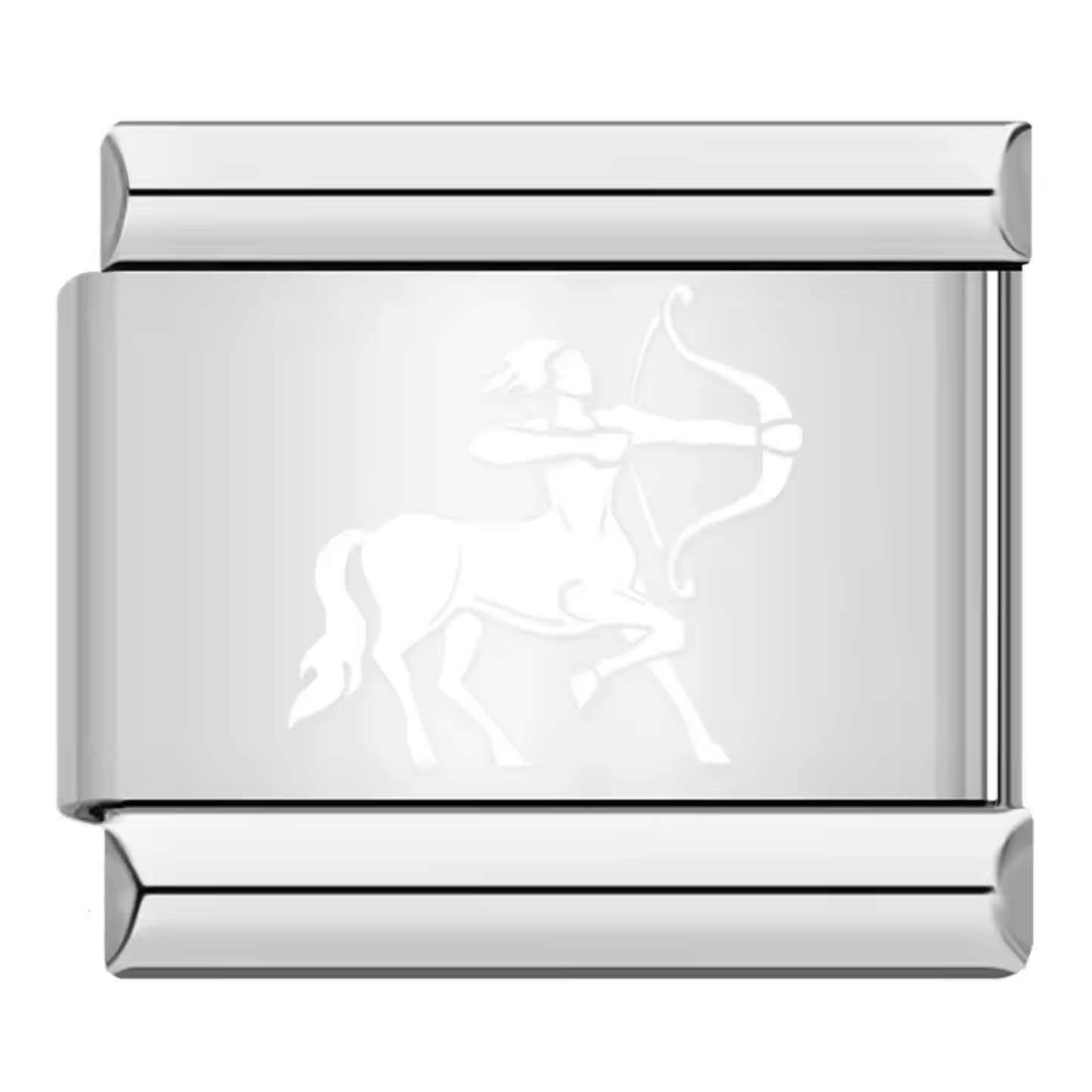 Silver and White Italian Charm – Astrological Sign