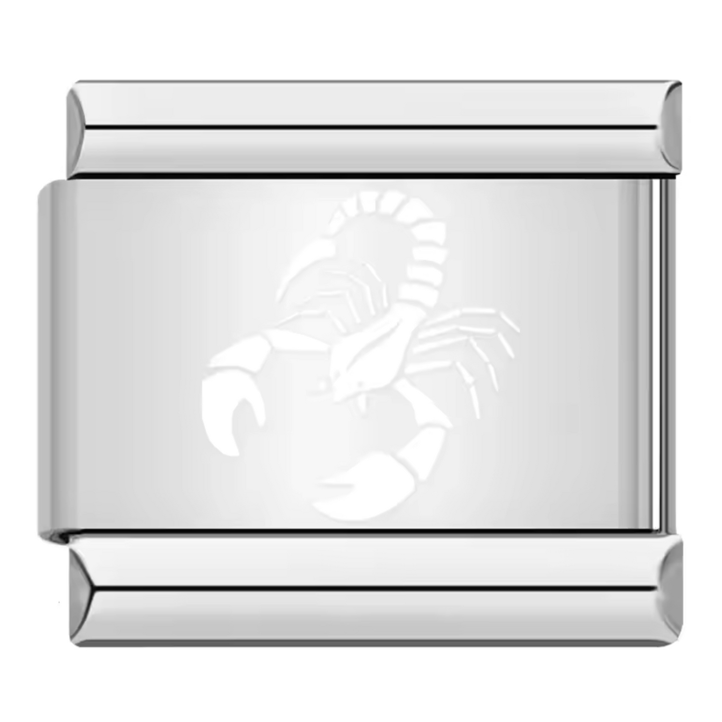 Silver and White Italian Charm – Astrological Sign