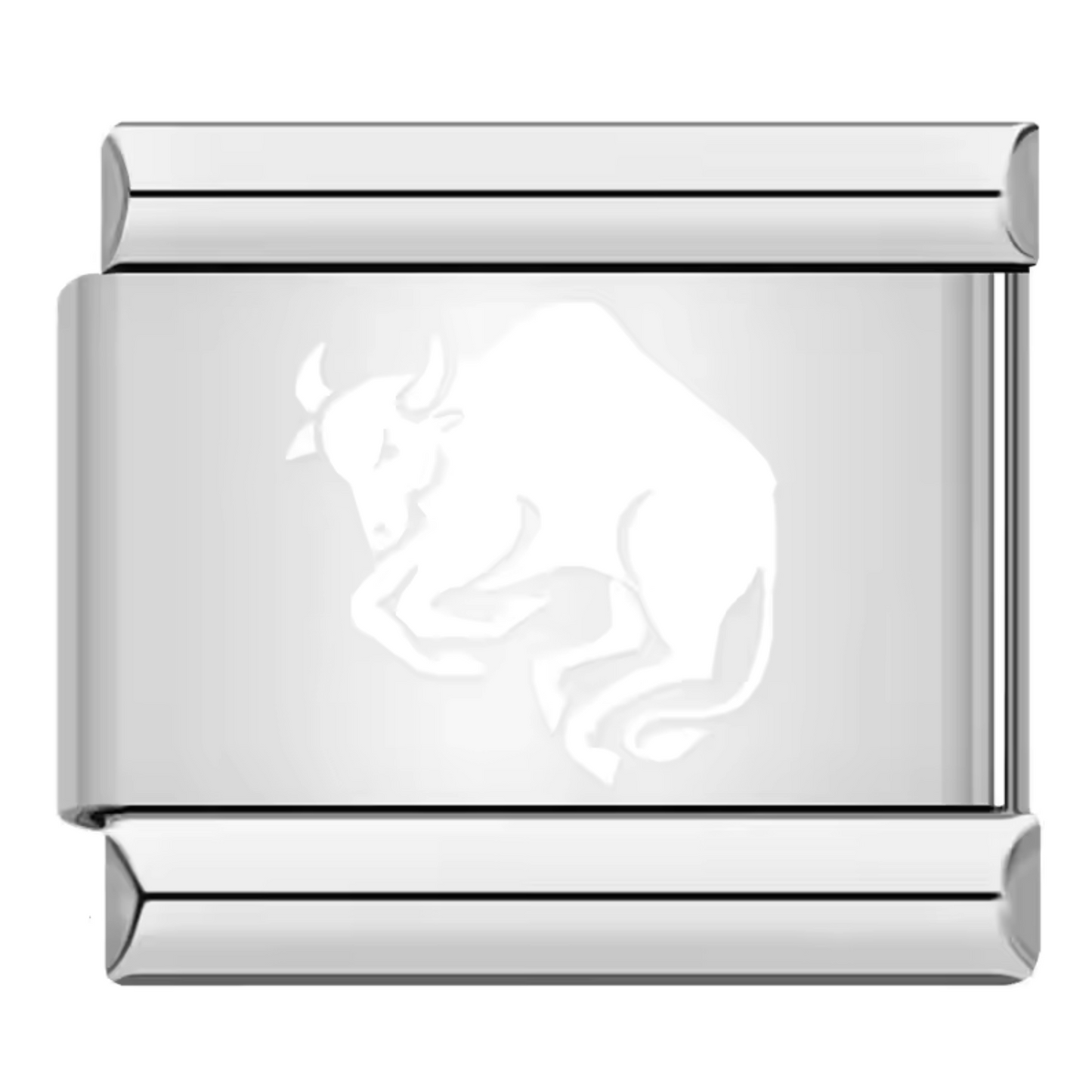 Silver and White Italian Charm – Astrological Sign