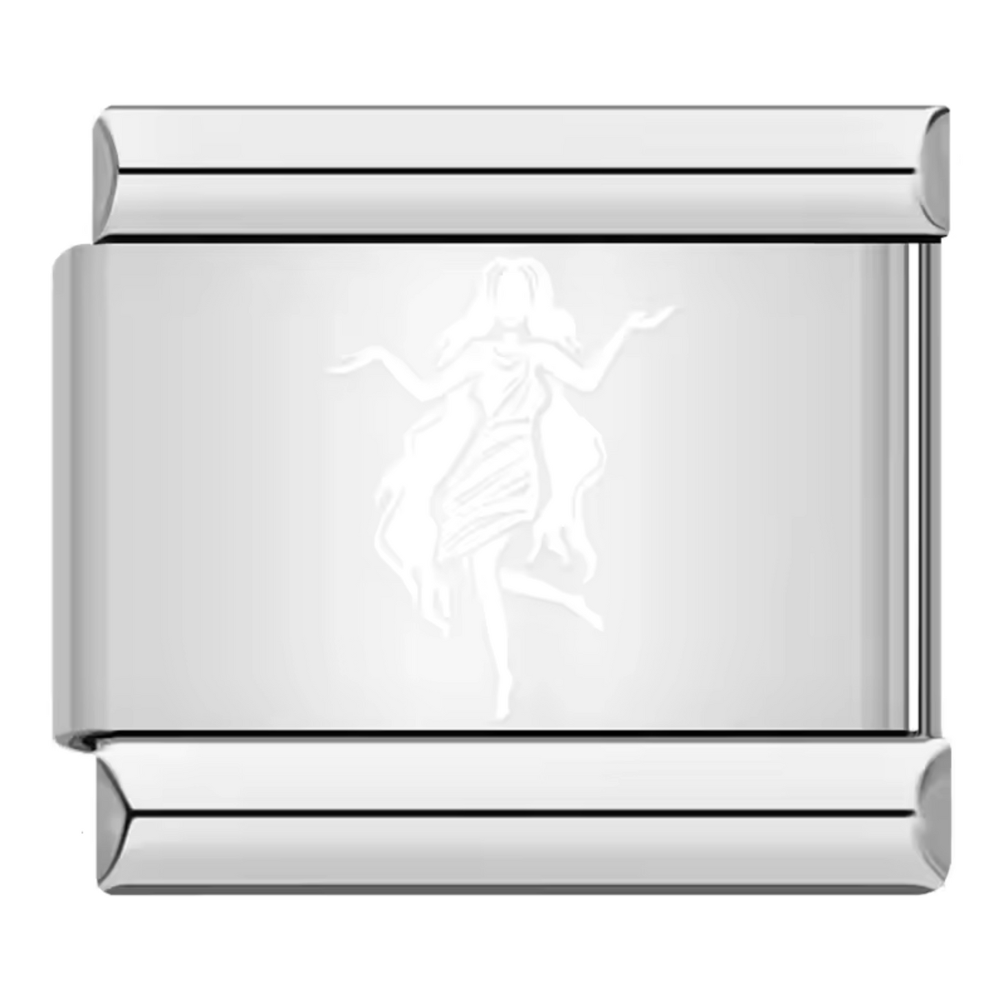 Silver and White Italian Charm – Astrological Sign