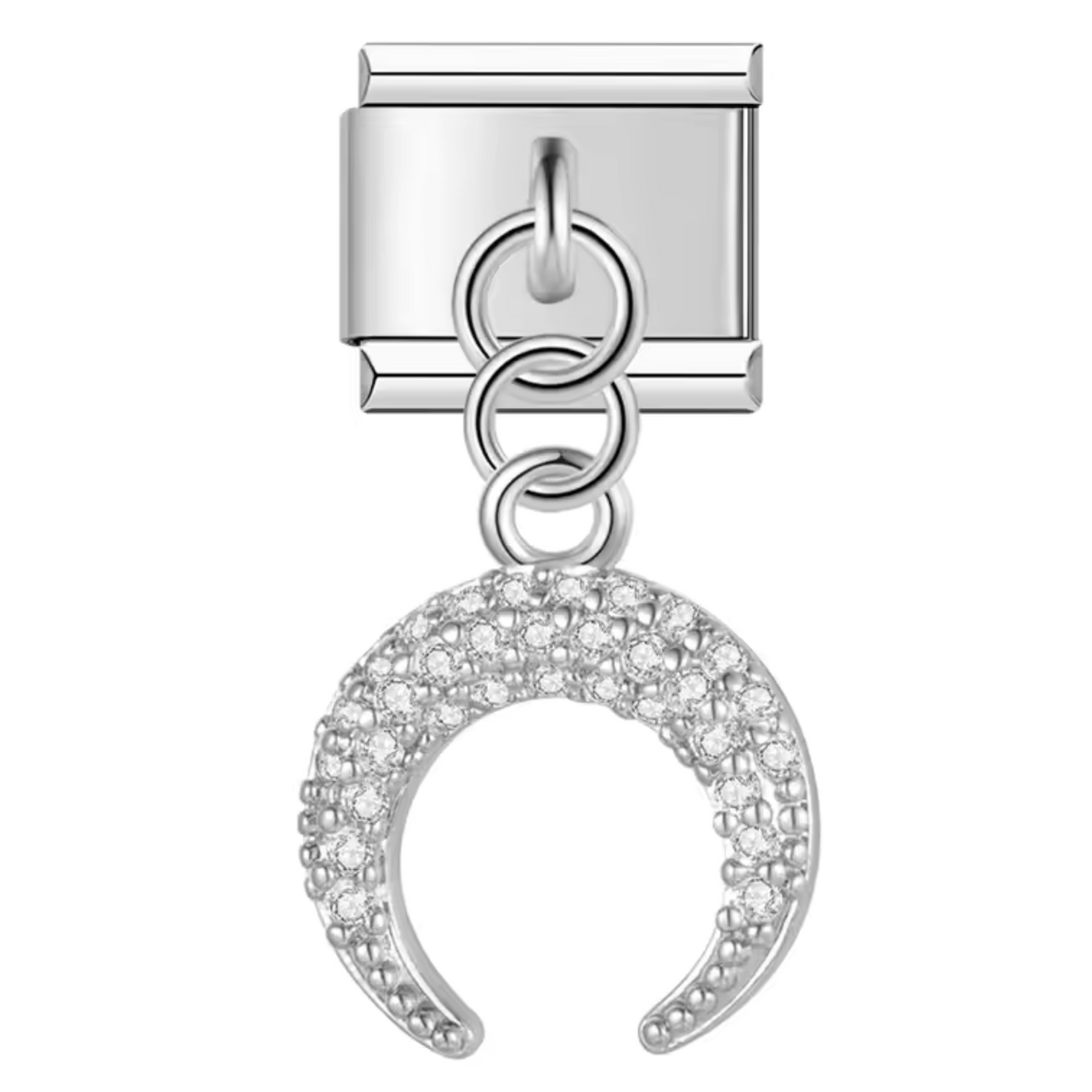 Italienischer Charme – Halbmond-Anhänger in Silber, Gold oder Roségold