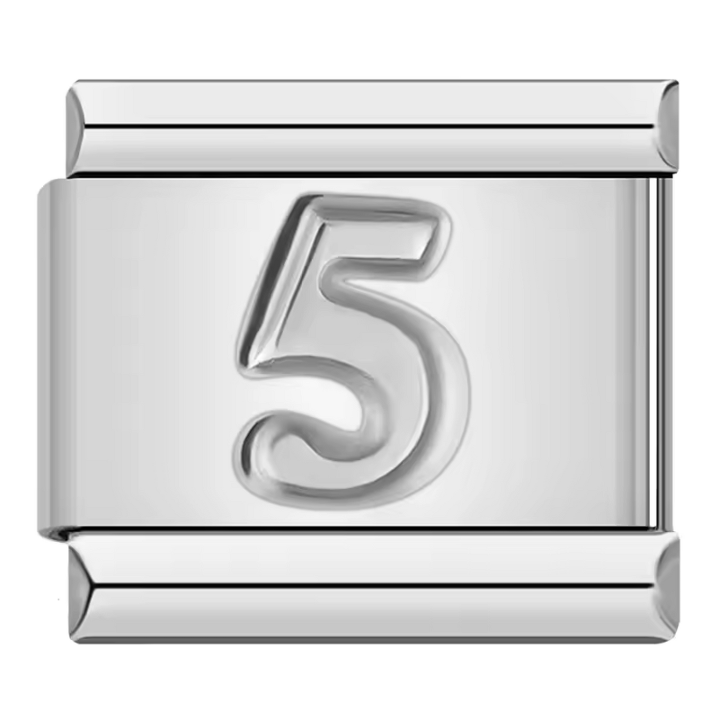 Silver Italian Charm – Numbers 0 to 9