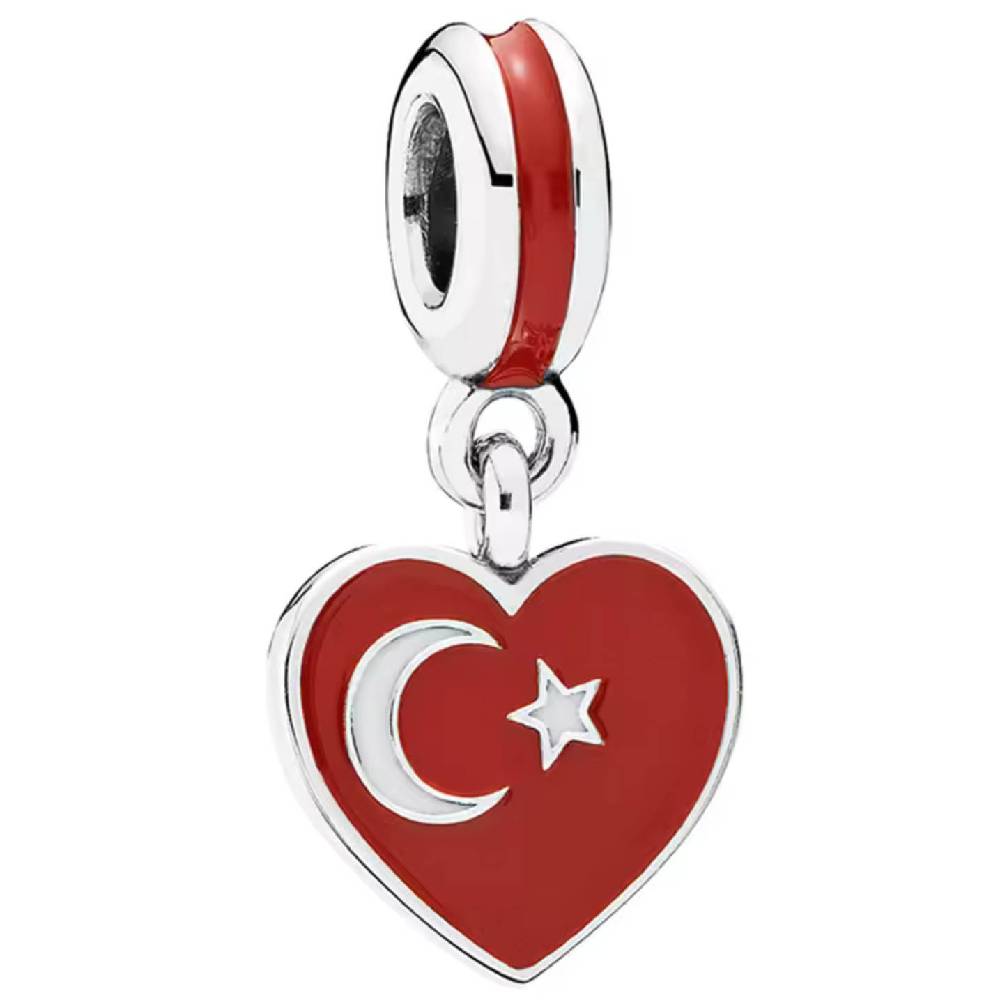 Charm Pendant - Heart Flag (14 Countries Available)