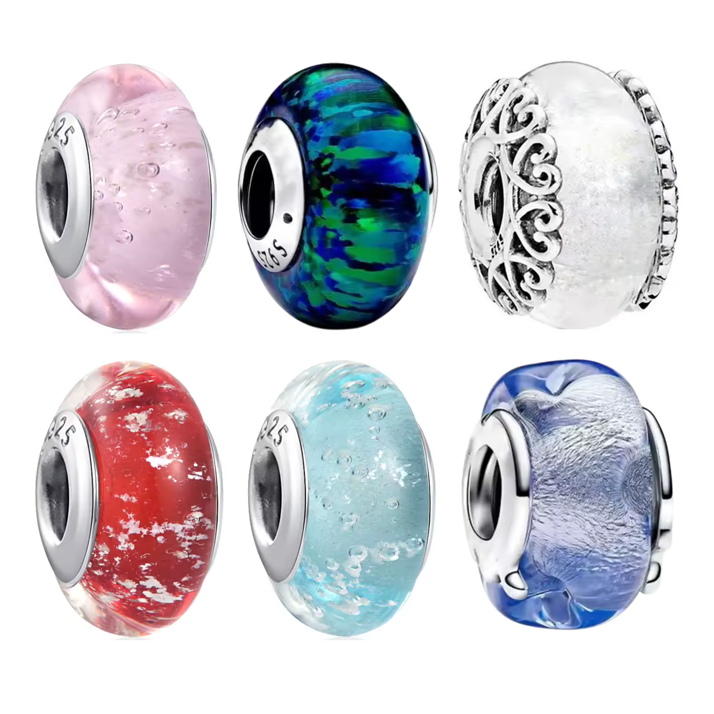 Charm - Muranoglas (6 verschiedene Modelle)