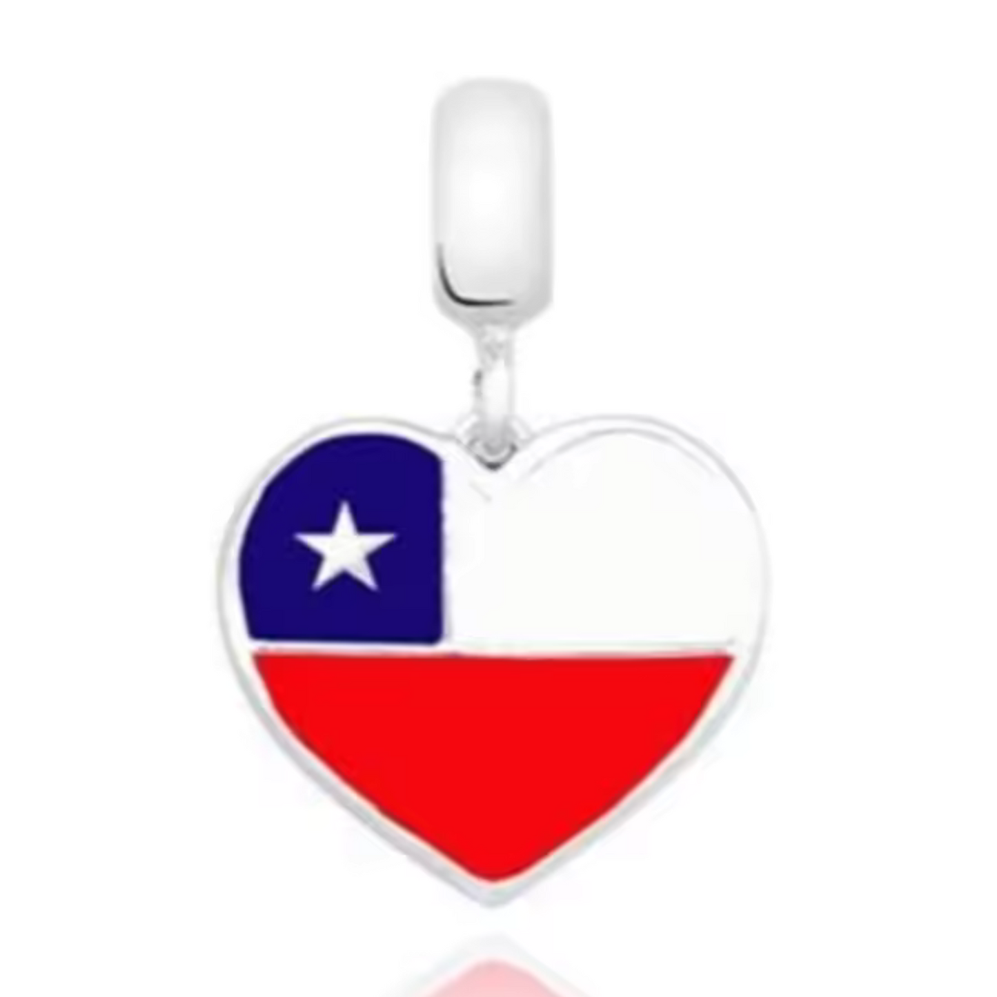 Charm Pendant - Heart Flag (14 Countries Available)