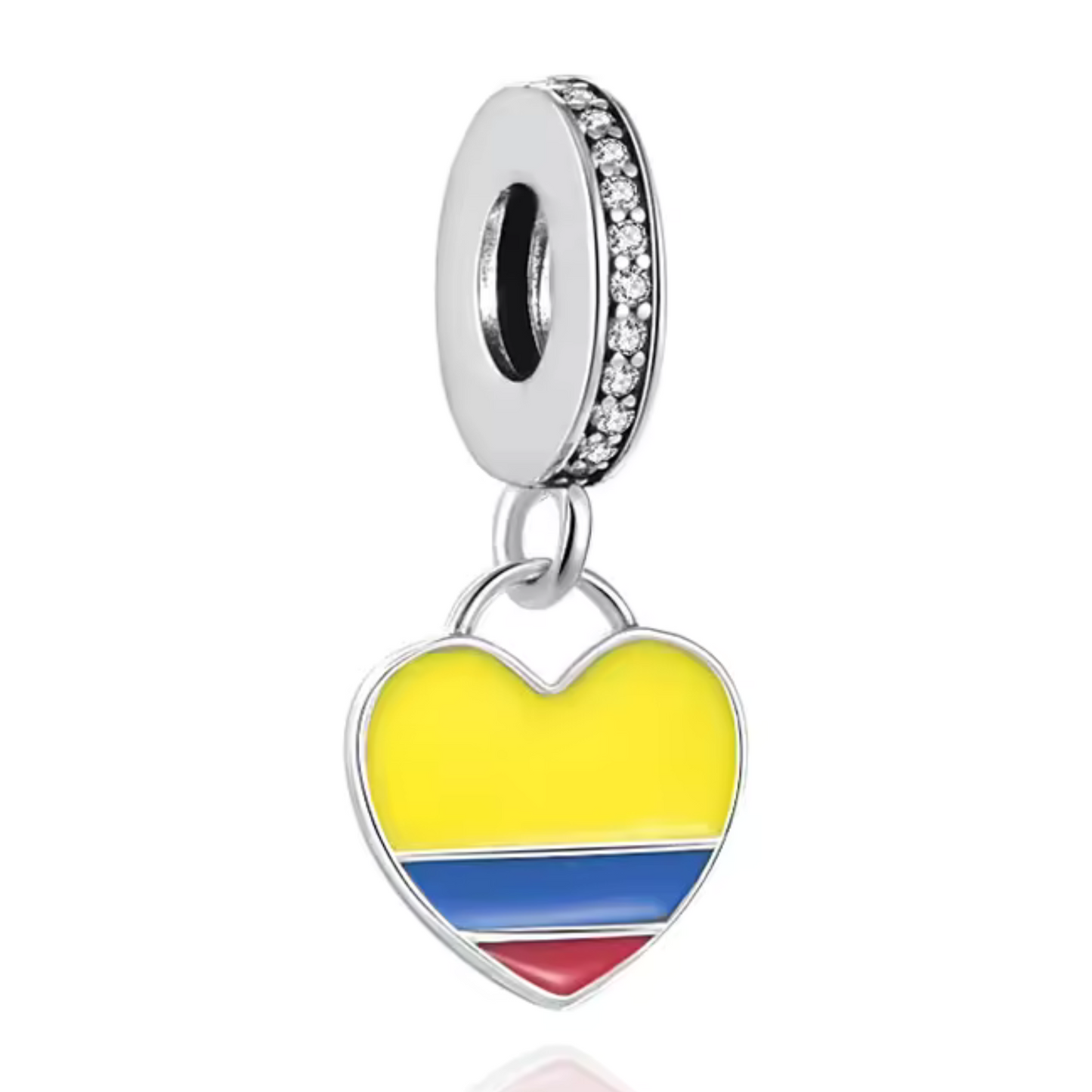 Charm Pendant - Heart Flag (14 Countries Available)