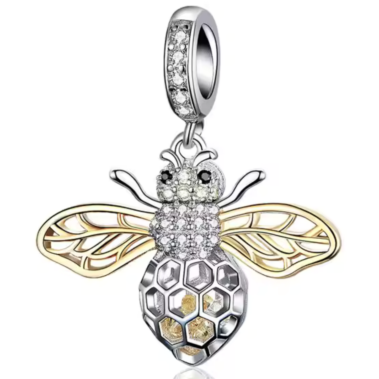 Charm - Bee with Golden Wing