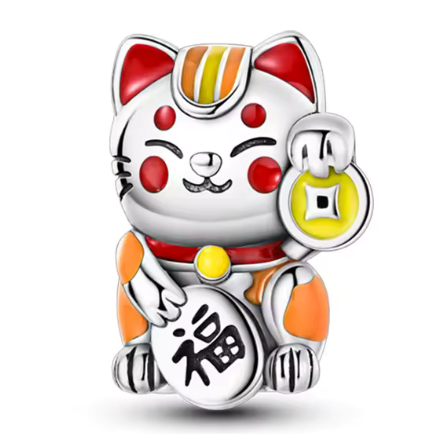 Charm Chat Multicolore – Symbole de Joie et de Prospérité