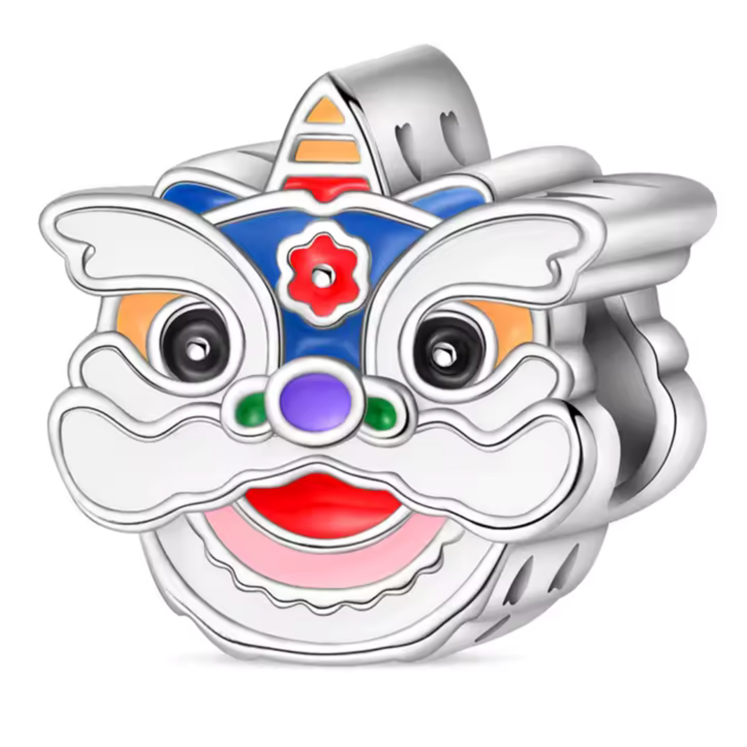 Lion Dance Head Charm – Symbol of Celebration and Protection