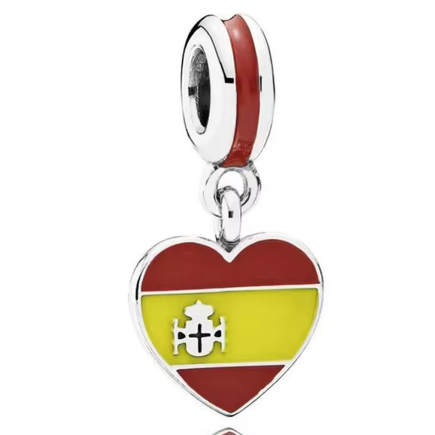 Charm Pendant - Heart Flag (14 Countries Available)