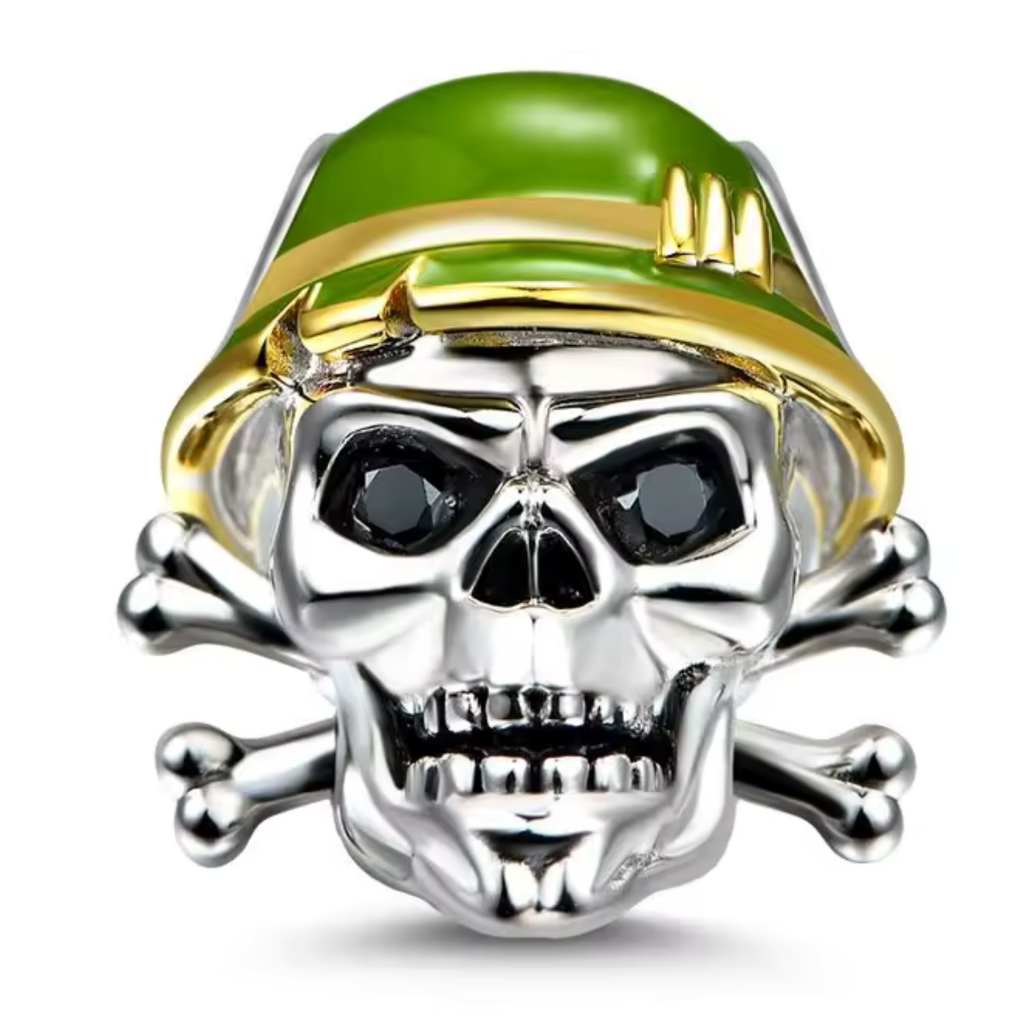 Totenkopf mit Soldatenhelm-Anhänger