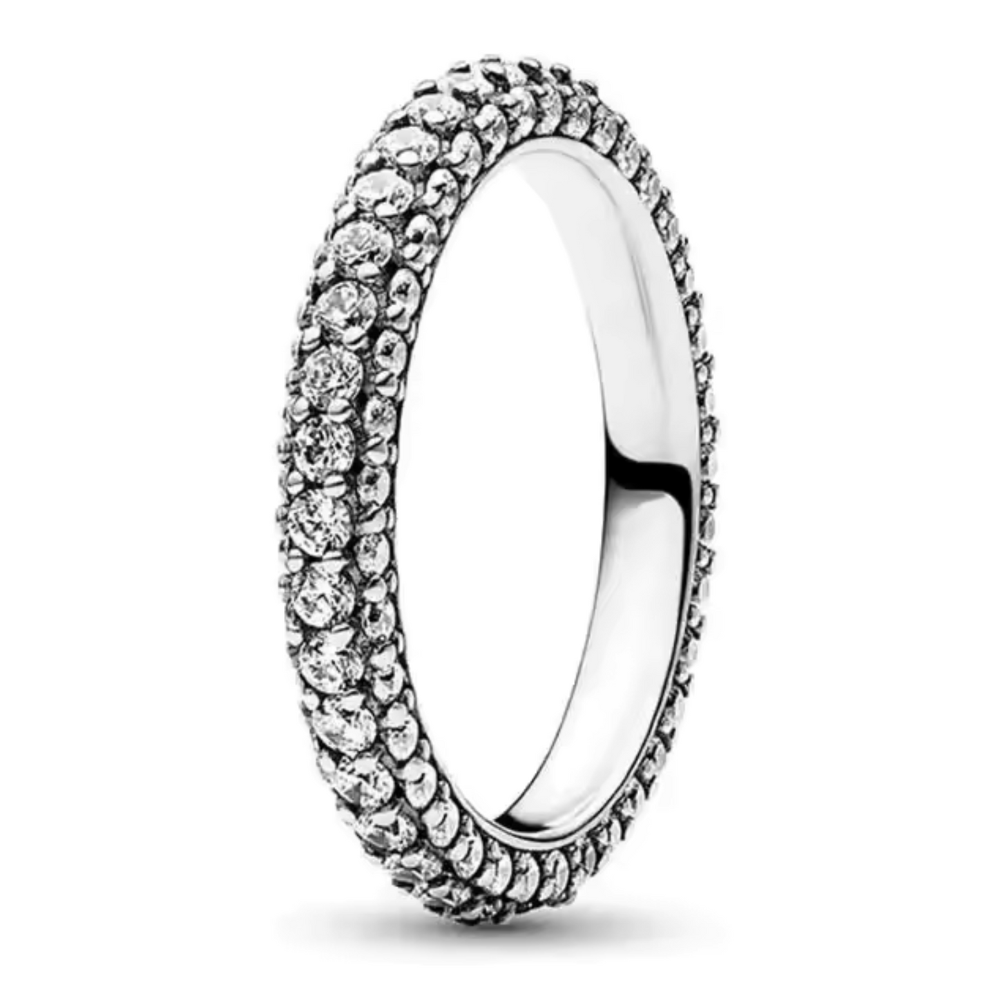 Silver Ring with Rhinestones – Discreet Sparkle and Modern Elegance