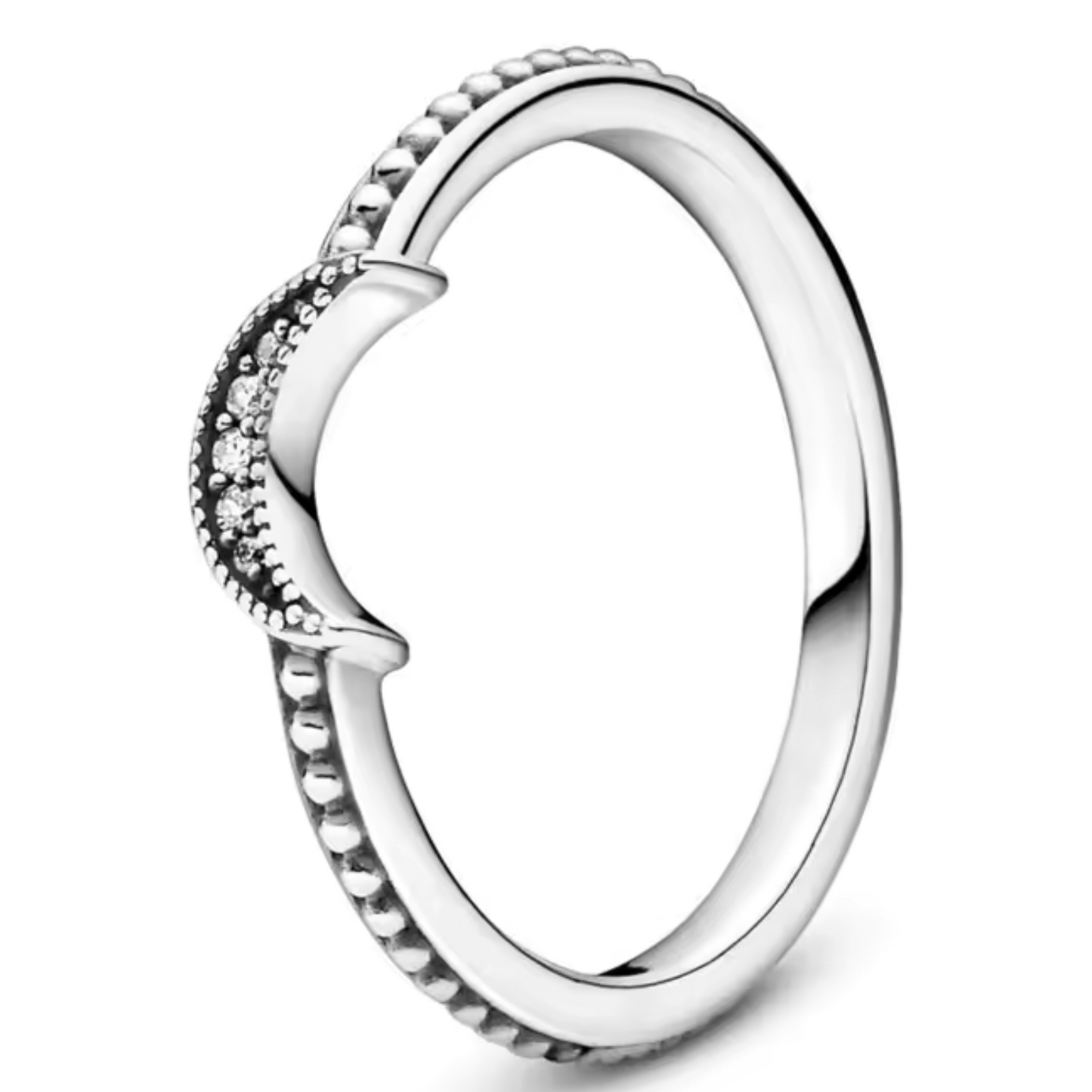 Fine Silver Ring with Crescent Moon – Mystery and Celestial Elegance