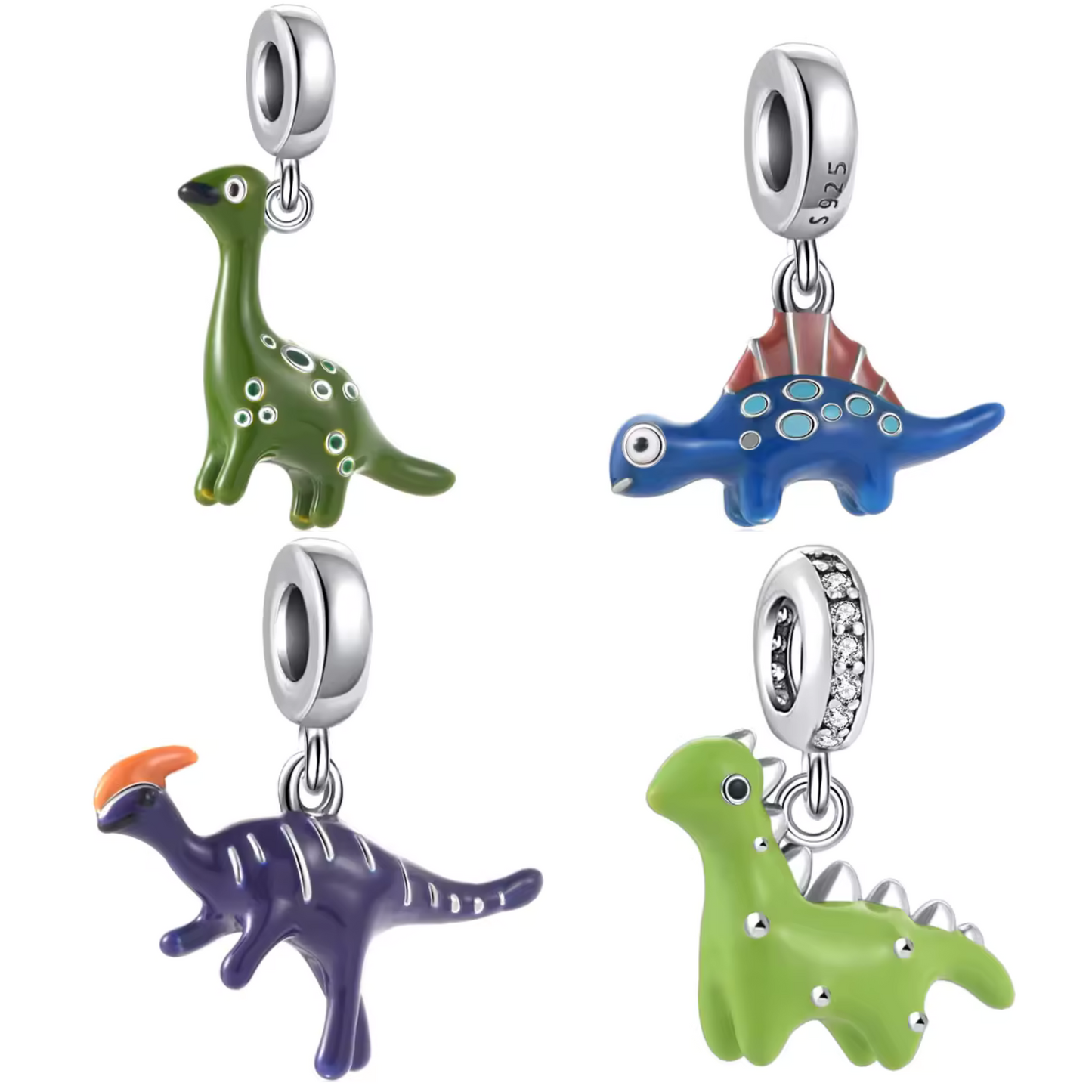 Kleine Dinosaurier-Anhänger – 4 Modelle zur Auswahl