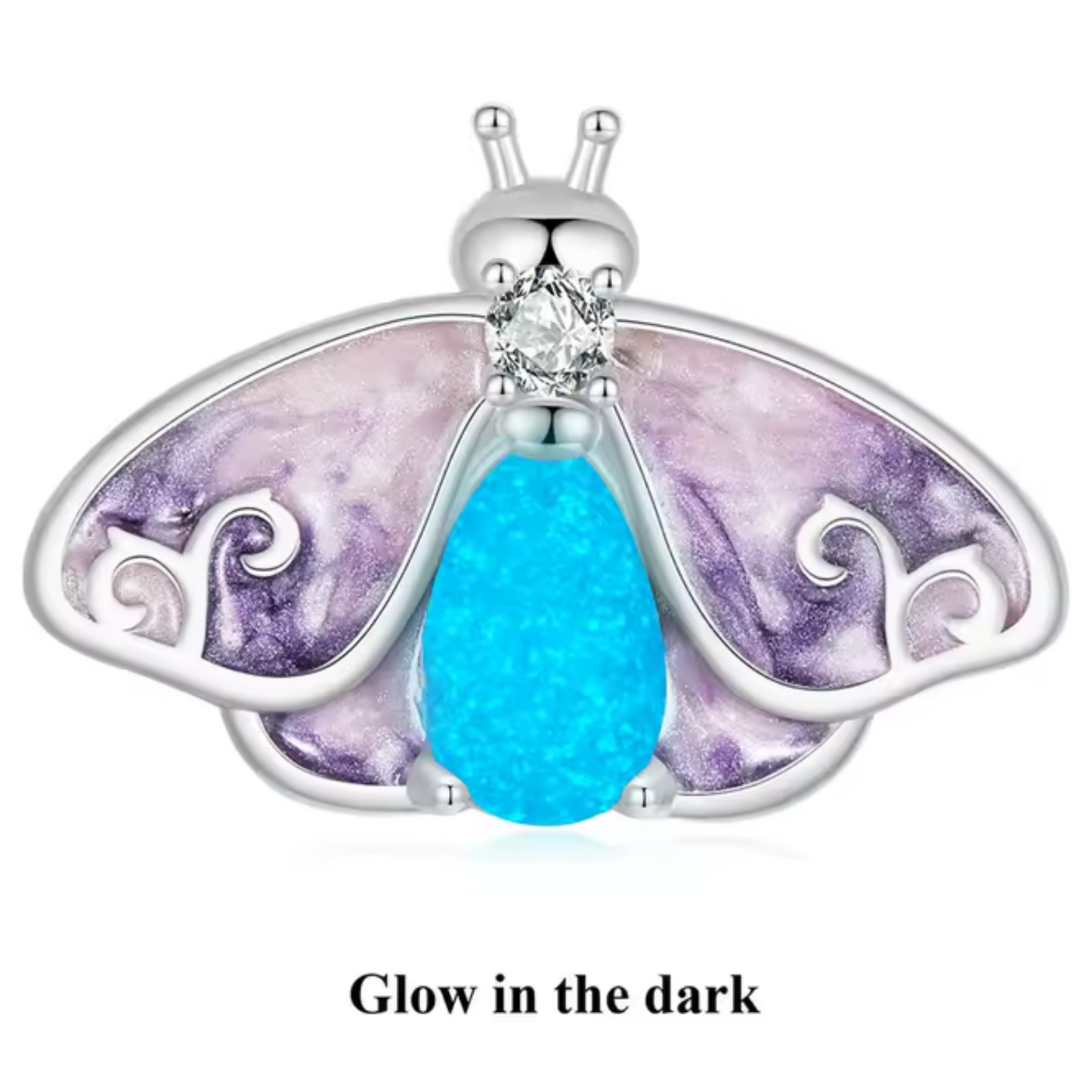 Großer Schmetterlingsanhänger - "Glow in the Dark"