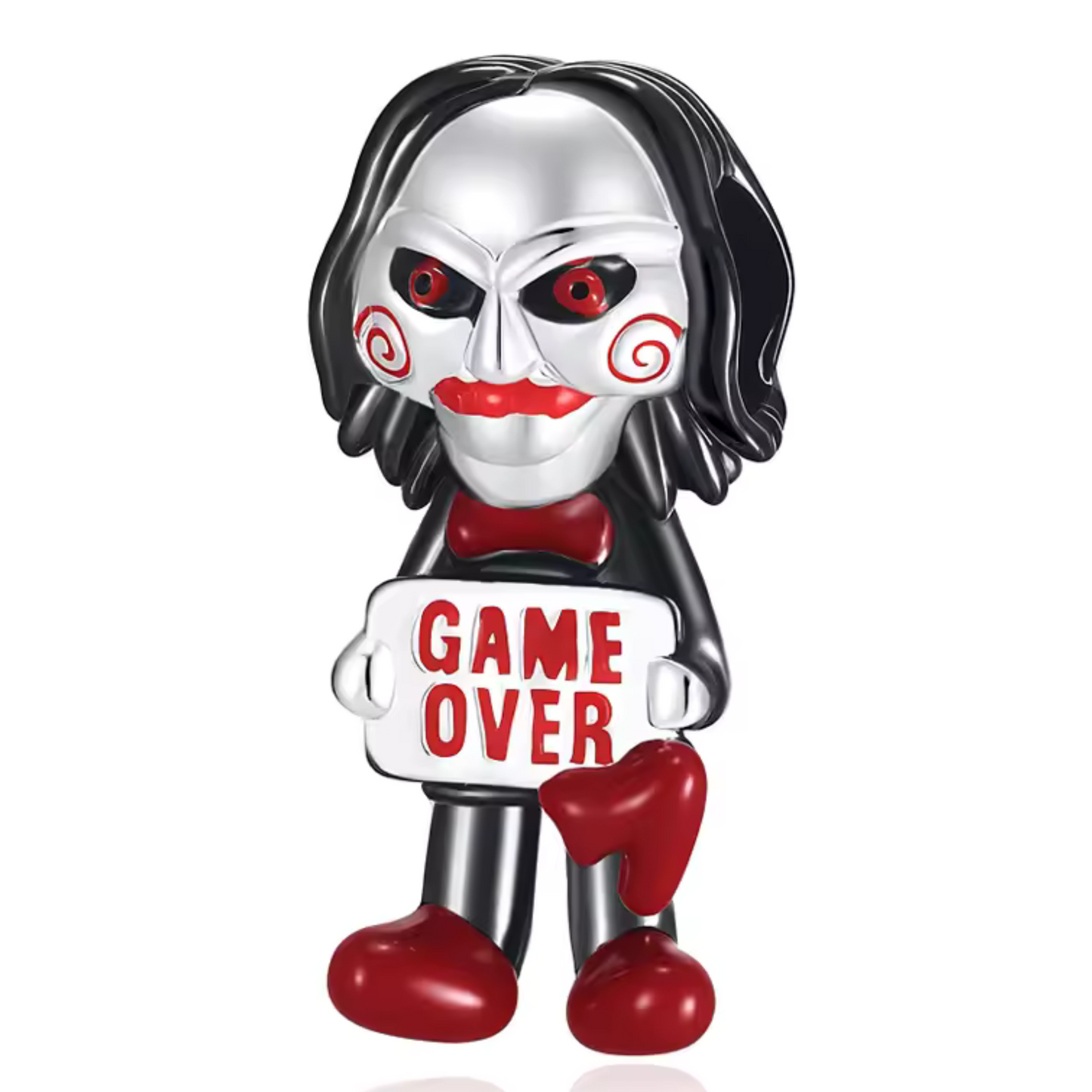 Charm "Saw" — L'ultime défi avec pancarte "Game Over"