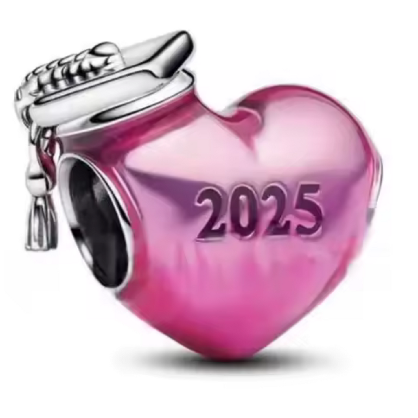 Herz mit Abschlusshut und Aufschrift 2025 | Blaue oder rosa Version