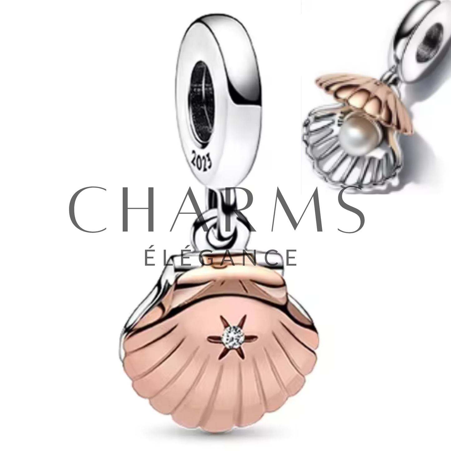 Charm Coquillage avec Perle - Charms Élégance