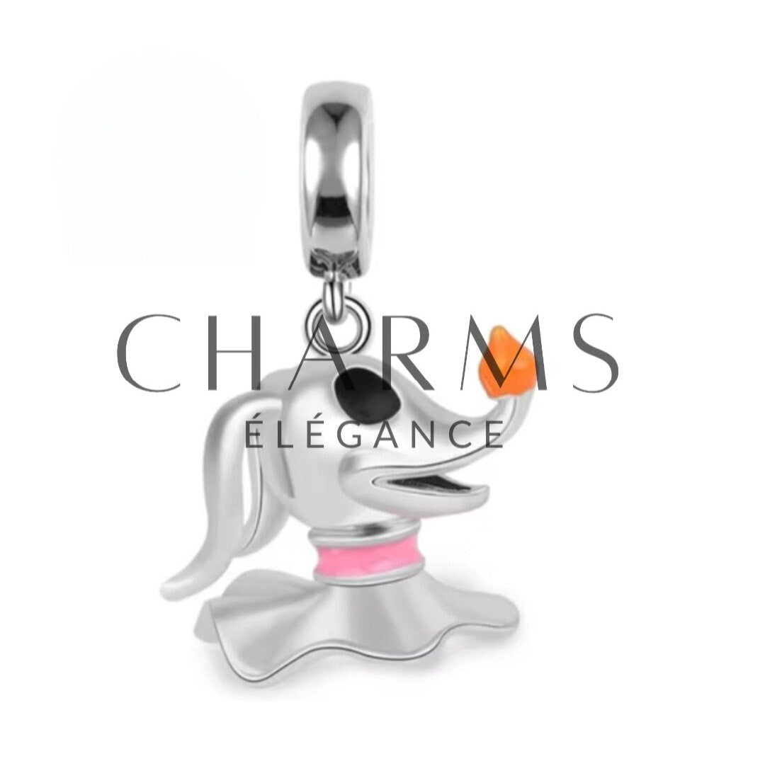 Charm Pendentif - Zéro le chien | L'Étrange Noël de Monsieur Jack