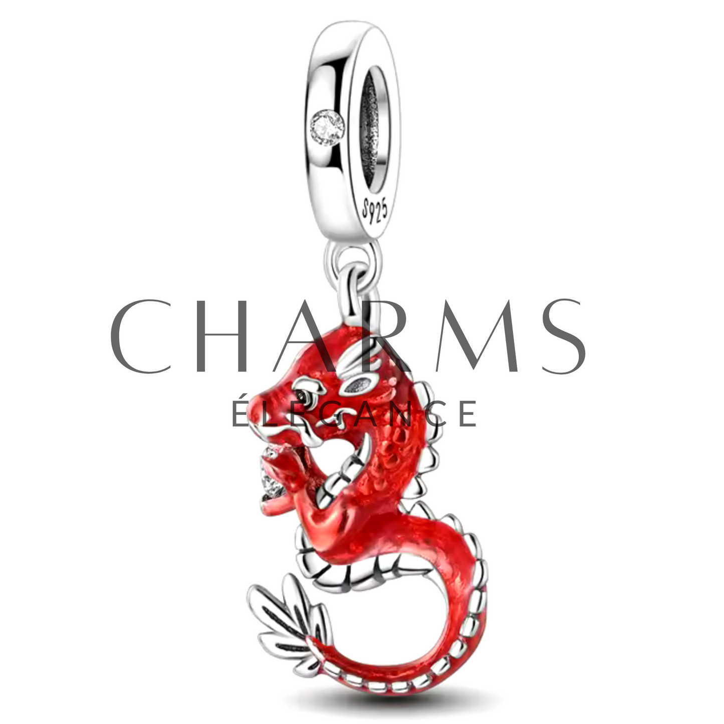 Charm Dragon Rouge - Charms Élégance