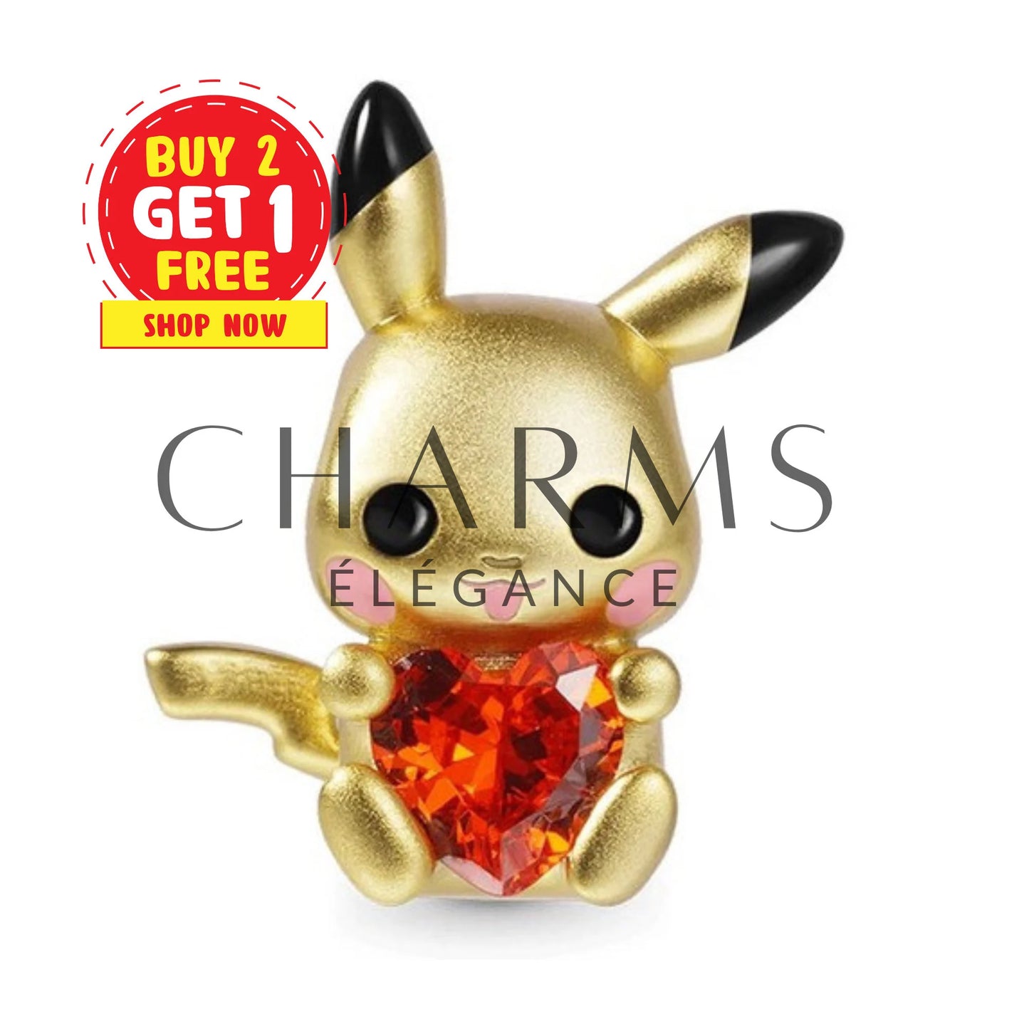 Charm - Pikachu (2 Modèles)| Pokémon - Charms Élégance