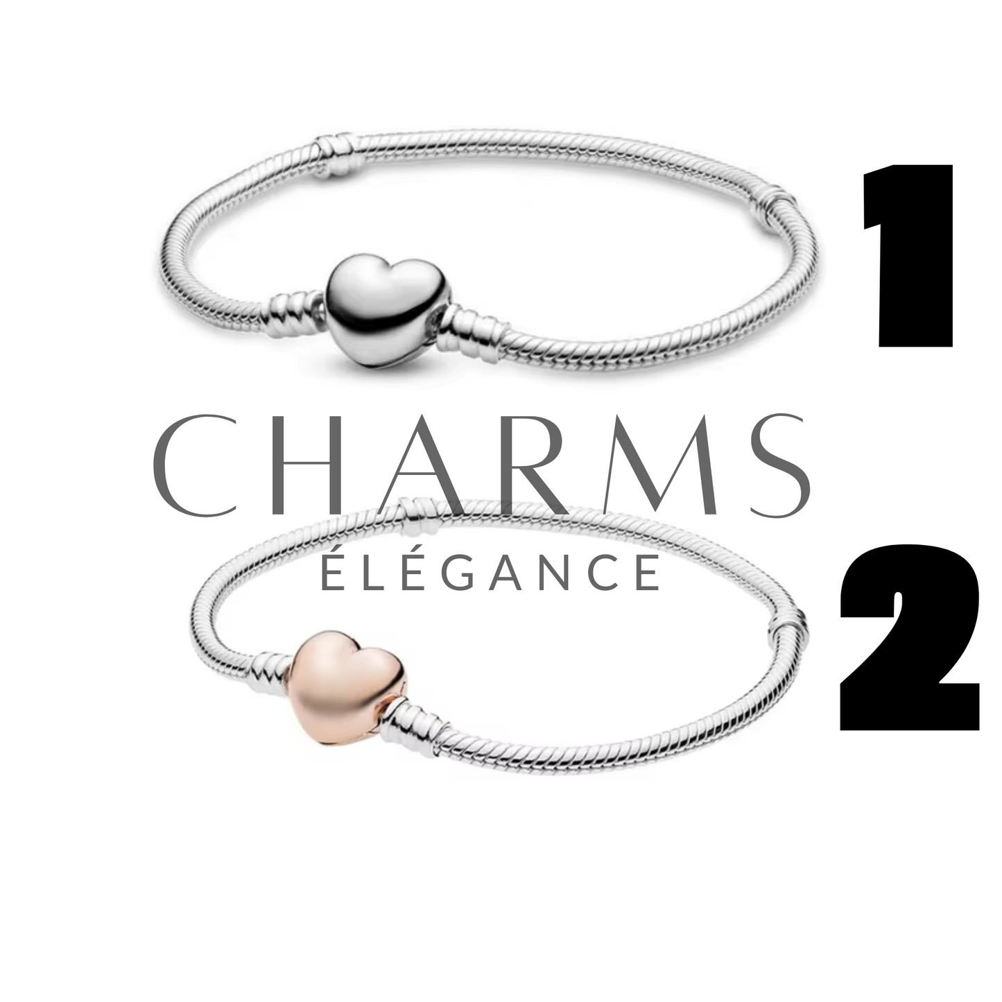 Heart Bracelet of your Choice – Silver or Gold