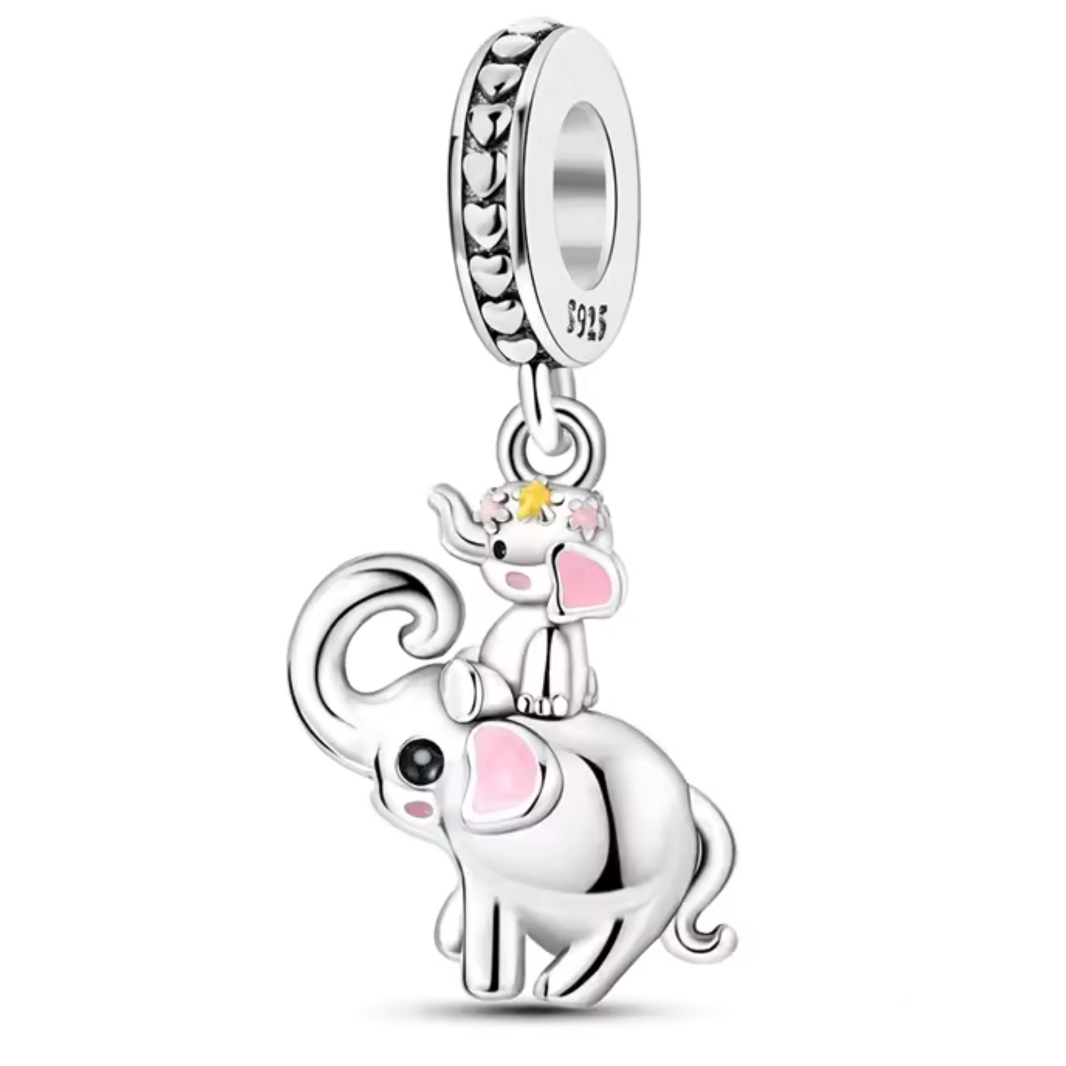 Elephant Tenderness Charm – Mom and Baby
