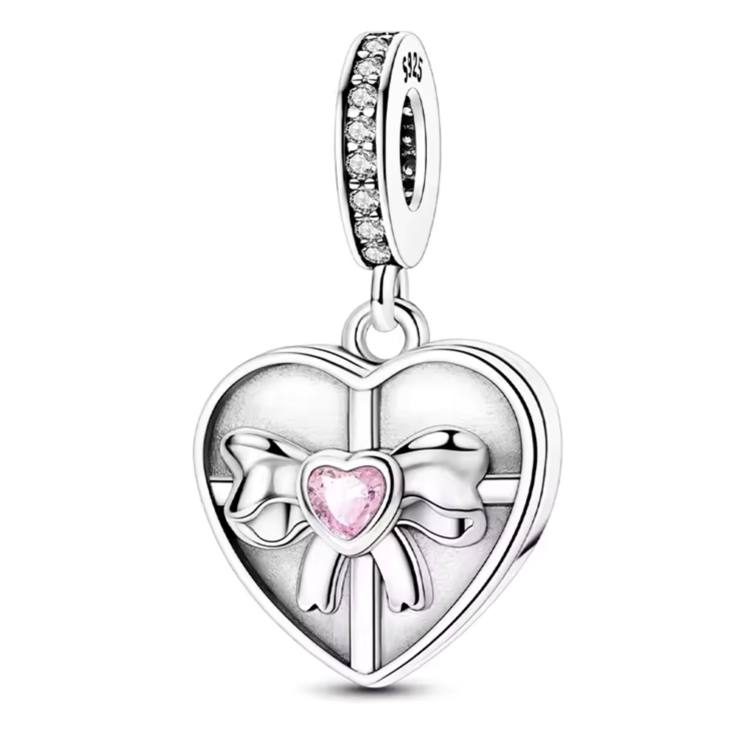 Charm Cœur Emballé – Cadeau d’Amour