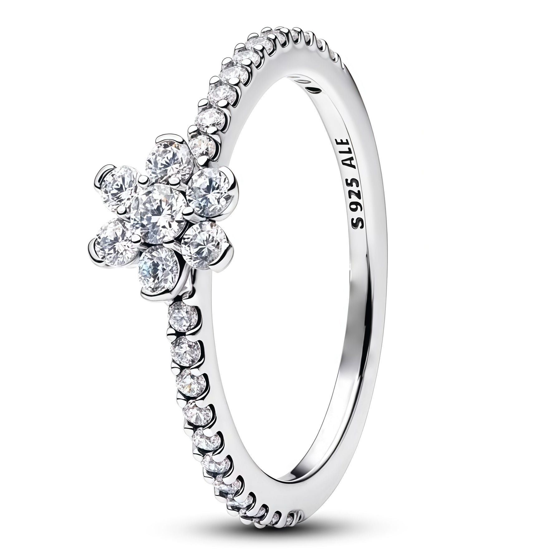 Apporte une touche de finesse et d’éclat à ton style avec cette bague argentée en forme de fleur, sublimée par de délicats strass scintillants. Son design élégant et lumineux évoque la nature, la douceur et la féminité, tout en restant facile à porter au quotidien. Un bijou raffiné et intemporel qui ajoute une note chic à toutes les tenues.

Caractéristiques :

- Matière : Argent 925.
- Design : Fleur argentée sertie de strass brillants.
- Dimensions : Taille standard de bague, confortable à porter.
- Style