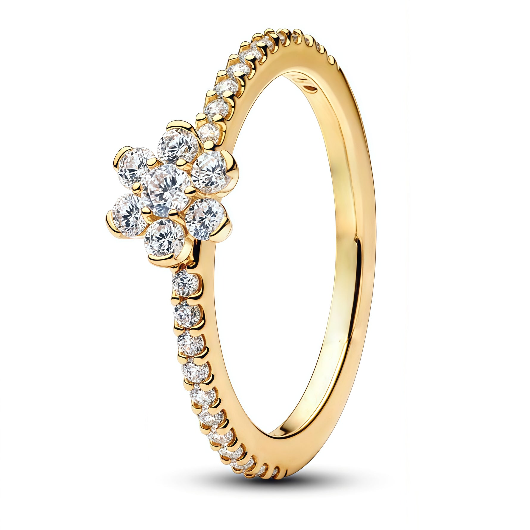 Ajoute une touche de délicatesse et d’éclat à ton style avec cette bague dorée en forme de fleur, sublimée par un strass lumineux en son centre. Son design féminin et raffiné évoque la nature, la douceur et la beauté, tout en apportant une note chic et moderne à ton poignet. Un bijou élégant et facile à porter, parfait pour illuminer le quotidien ou compléter une tenue plus habillée.

Caractéristiques :

- Matière : Argent 925 doré.
- Design : Fleur dorée avec strass central brillant.
- Dimensions : Taille 