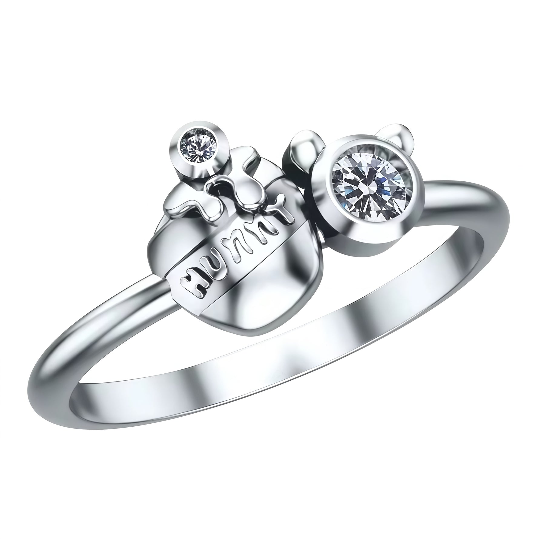 Apporte une touche douce et ludique à ton style avec cette bague inspirée de Winnie l’Ourson. Son design ajustable et délicat, souvent proposé en laiton plaqué ou en argent selon les modèles, évoque la tendresse, l’enfance et l’univers chaleureux de Disney. Un bijou charmant et facile à porter, parfait pour les fans de Winnie et des accessoires inspirés des personnages cultes.

Caractéristiques :

-&nbsp;Matière : Argent 925
-&nbsp;Design : Bague Winnie l’Ourson avec motif Disney et finition soignée.
-&nbsp