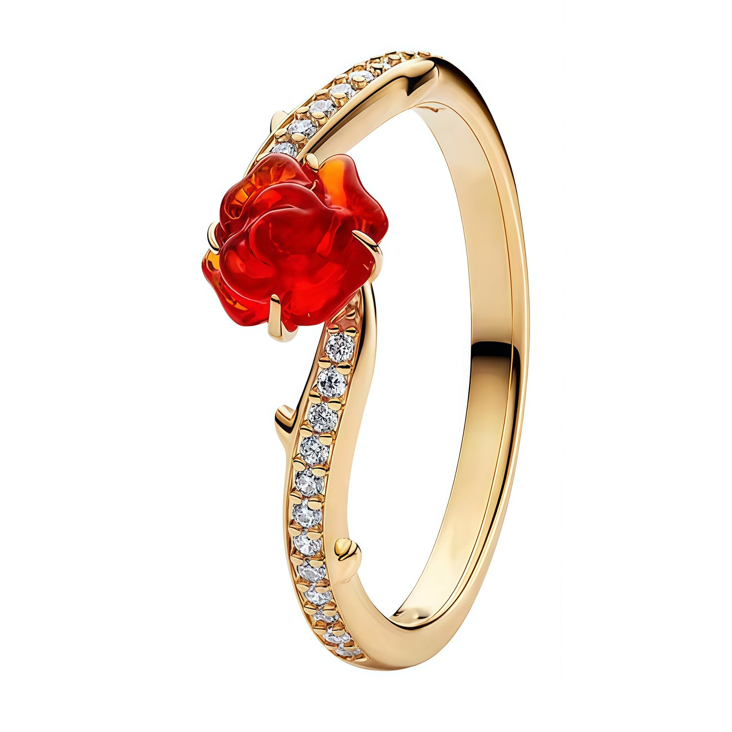 Apporte une touche enchantée et romantique à ta main avec cette bague dorée Belle et la Bête. Inspirée du conte Disney, cette pièce met en valeur la rose enchantée, symbole central de l’histoire, avec des détails soignés, des finitions dorées et des pierres scintillantes. Une bague magique et élégante, parfaite pour les fans du film et les bijoux au style féerique et sophistiqué.

Caractéristiques :

- Matière : Argent 925.
- Design : Rose enchantée entourée de zircons ou de cristaux.
- Style : Bijou Disney