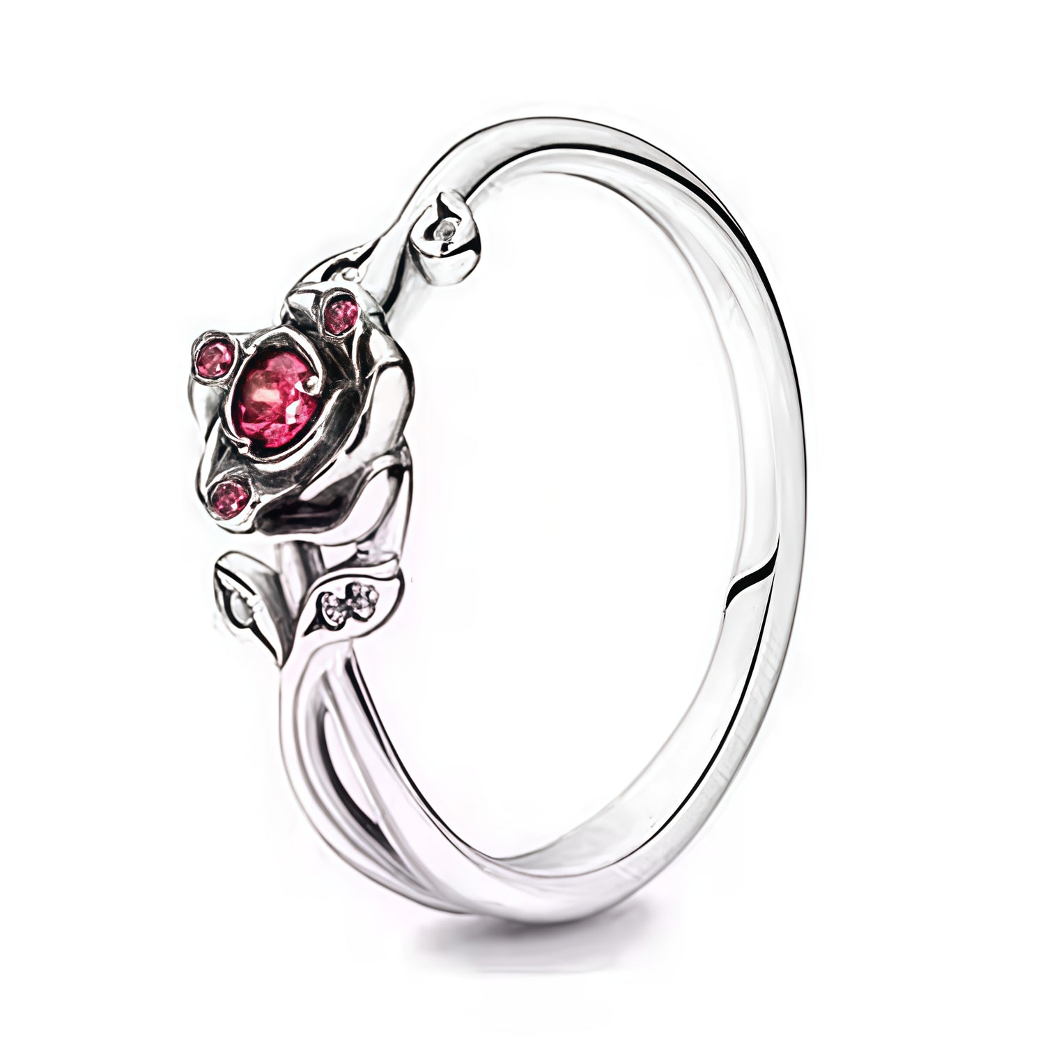 Apporte une touche romantique et enchantée à ta main avec cette bague rose Belle et la Bête. Inspirée de la rose magique du conte Disney, cette pièce met en valeur une rose détaillée entourée de feuilles ajourées et de branches délicates, avec des finitions soignées. Une bague féerique et élégante, parfaite pour les fans du film et les bijoux au style féminin et sophistiqué.

Caractéristiques :

- Matière : Argent 925.
- Design : Rose enchantée entourée de feuilles et de branches, parfois sous dôme.
- Style