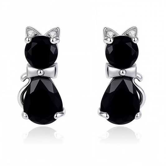 Paire de boucles d’oreilles en argent 925 représentant de petits chats noirs élégants. Un bijou original et raffiné, idéal pour apporter une touche mystérieuse, féline et tendance à votre style.

Caractéristiques

– Métal : argent 925
– Design : chat noir
– Type : boucles d’oreilles
– Finition élégante et détaillée