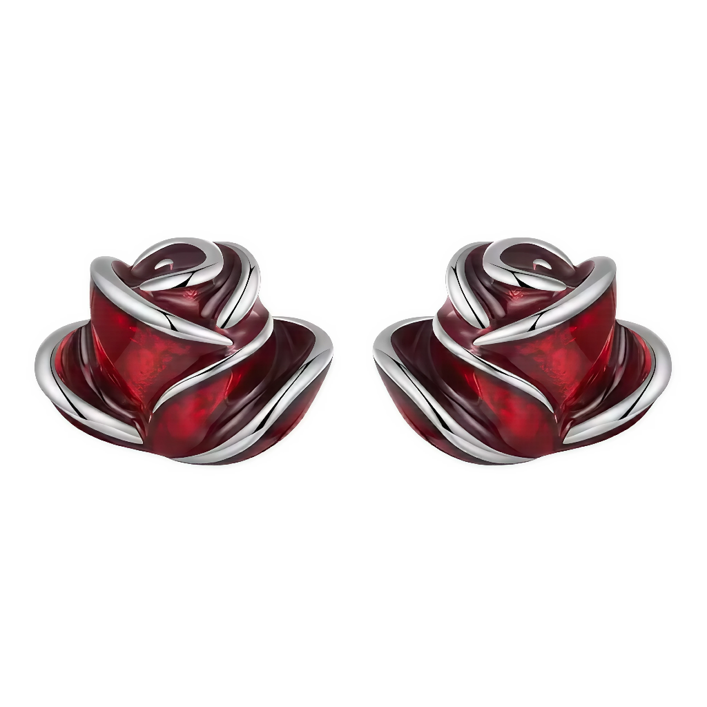Cette paire de boucles d’oreilles en argent 925 est sculptée en deux roses jumelles voluptueuses, pétales émaillés rouge sang texturés ciselés finement, contours argentés polis brillants contrastant profondeur veloutée intense. Chaque fleur bombée capture éclat romantique éternel miniature. Parfaites studs discrètes sublimant visage passion.

Caractéristiques

Matière : Argent 925 avec émail rouge pétales.
Design : Roses doubles bombées, studs fixation sécurisée.
Style : Minimal romantique, porté quotidien 