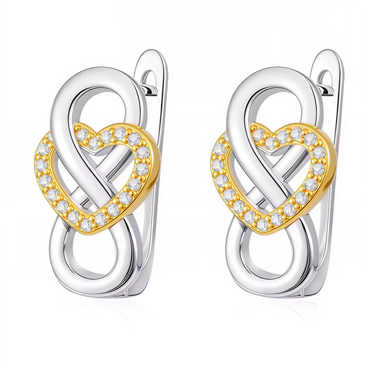 Paire de boucles d’oreilles en argent 925 représentant le symbole de l’infini, délicatement orné d’un petit cœur. Un bijou romantique et raffiné, idéal pour symboliser l’amour éternel et apporter une touche élégante à votre style.

Caractéristiques

– Métal : argent 925
– Design : signe infini avec cœur
– Type : boucles d’oreilles
– Finition élégante et soignée