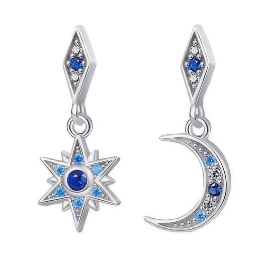 Paire de boucles d’oreilles pendantes en argent 925, l’une représentant une élégante lune et l’autre une étoile scintillante. Un bijou poétique et délicat, idéal pour apporter une touche céleste et féminine à votre style.

Caractéristiques

– Métal : argent 925
– Design : lune et étoile (asymétrique)
– Type : boucles d’oreilles pendantes
– Finition élégante et détaillée