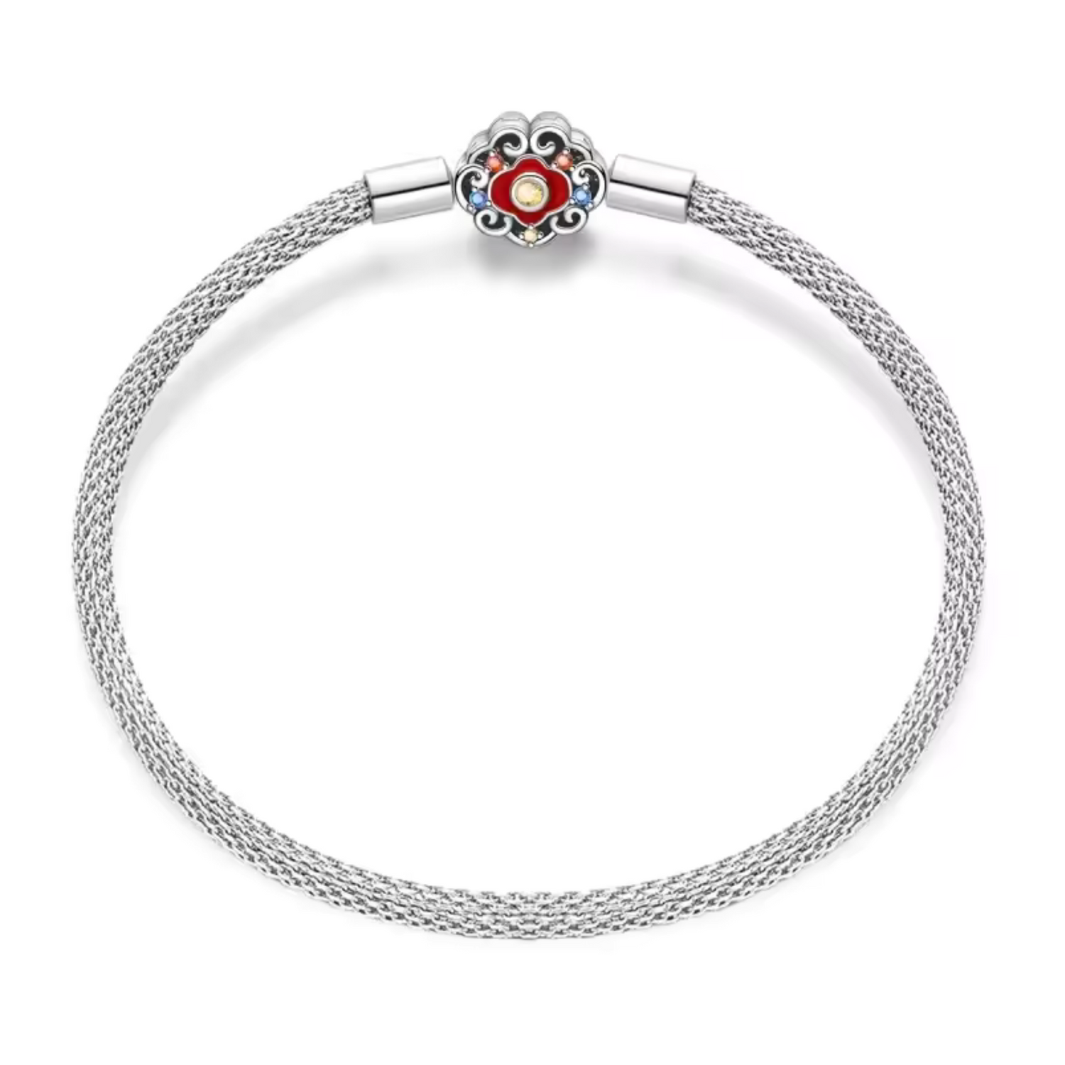 Célébre ta connexion avec les traditions et la culture chinoise avec ce bracelet argenté inspiré du Nouvel An Chinois. Fabriqué en argent 925, ce bracelet représente la chance, la prospérité et les bonnes vibrations pour la nouvelle année. Un bijou raffiné et porteur de sens, parfait pour accueillir un nouveau cycle avec élégance et harmonie.