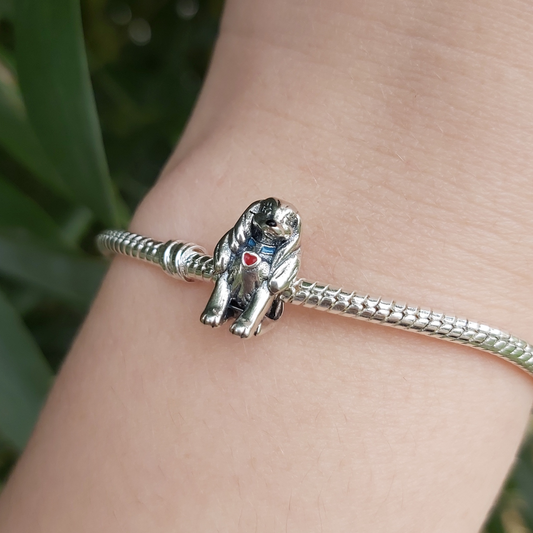 Ajoutez une touche de grâce et d'élégance à votre collection avec ce Charm - Belle, en argent sterling S925. Inspiré de la douce Belle du classique Disney, La Belle et le Clochard, ce charm capture son charme raffiné et son amour fidèle pour Clochard. Représentant la beauté intérieure et la loyauté, Belle incarne l'élégance et l'amour authentique, parfait pour ceux qui admirent cette romance touchante.